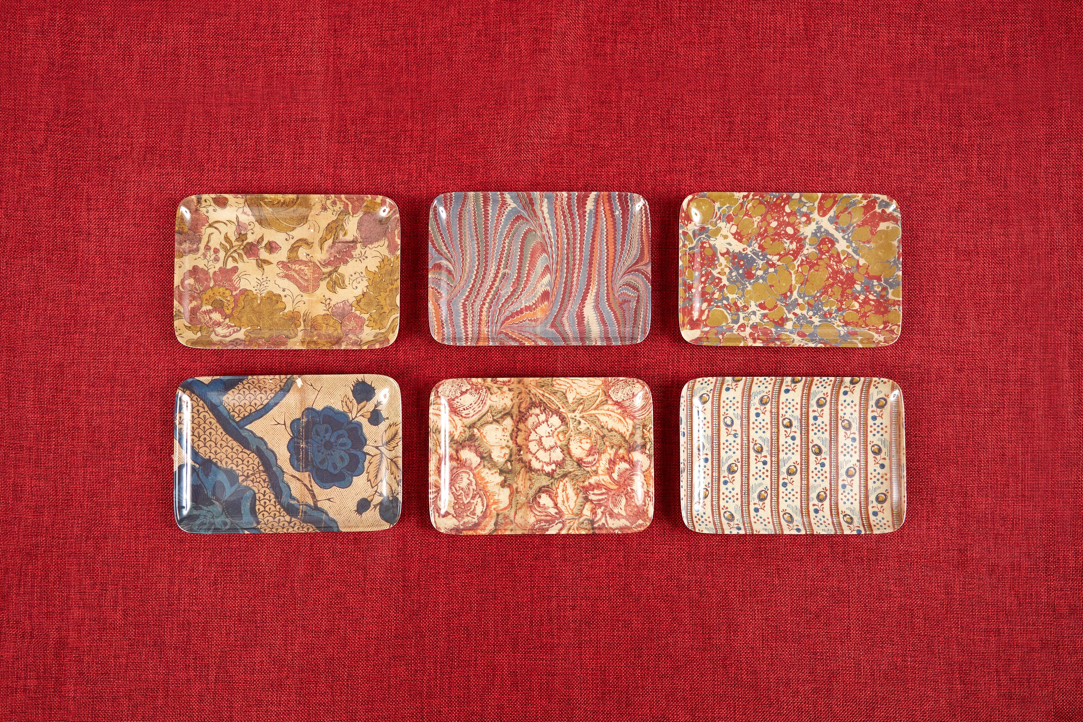 Antique Wallpaper Valet Tray