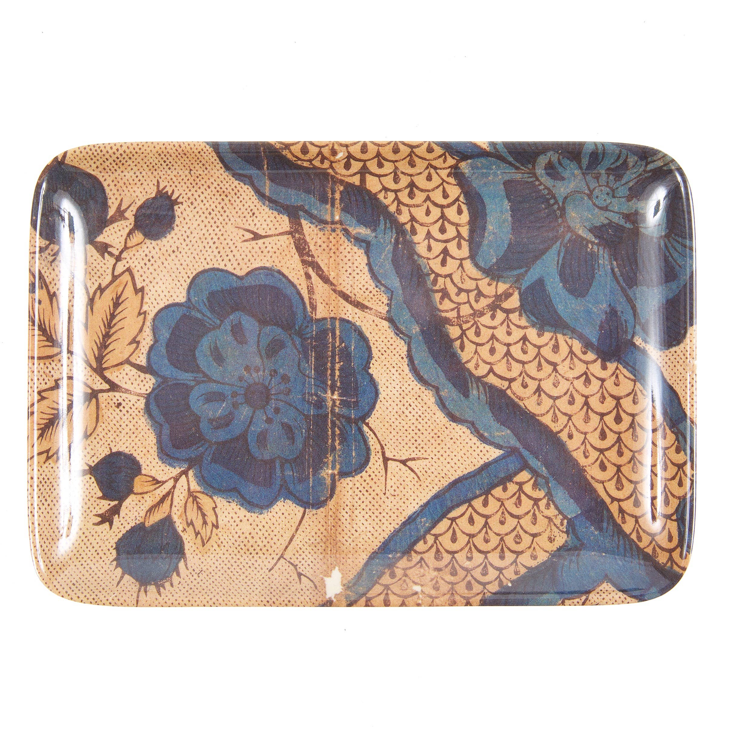 Antique Wallpaper Valet Tray