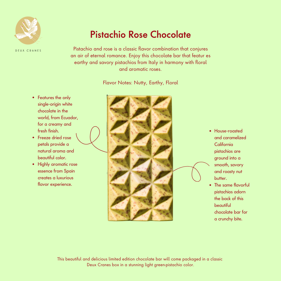 Limited Edition: Pistachio Rose Chocolate