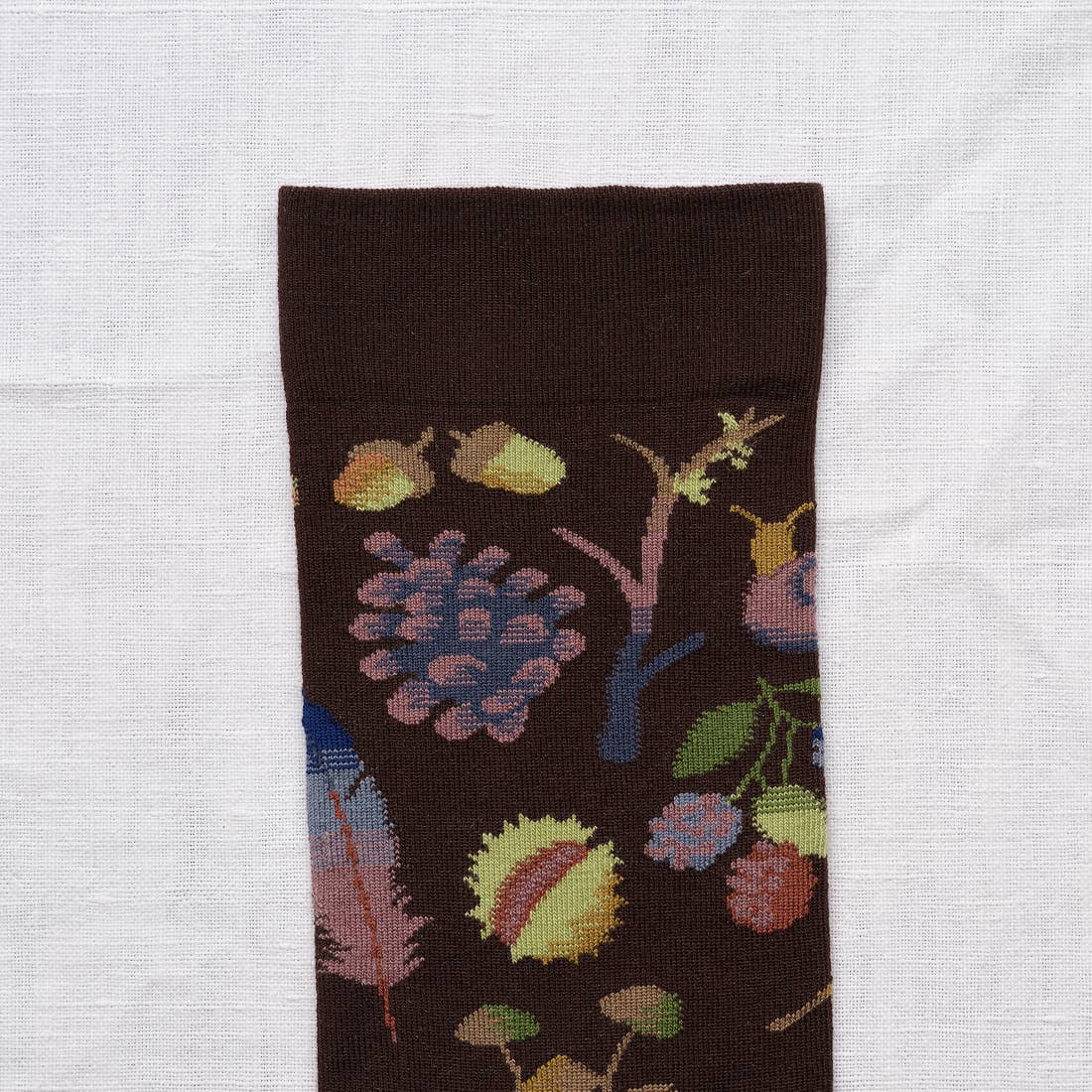 Dark Brown Mid-Calf Sock