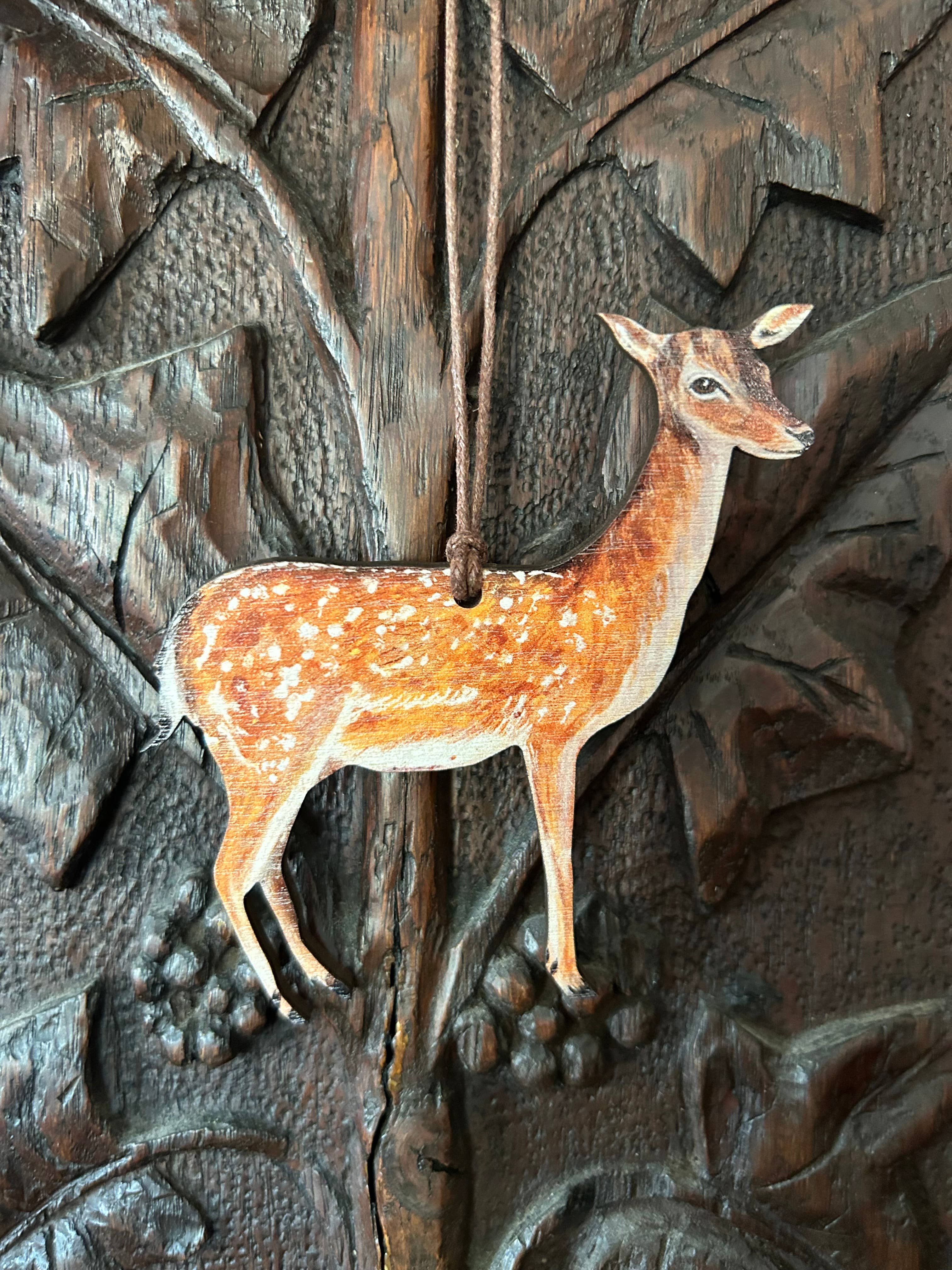 FSC approved birch plywood Fawn decoration