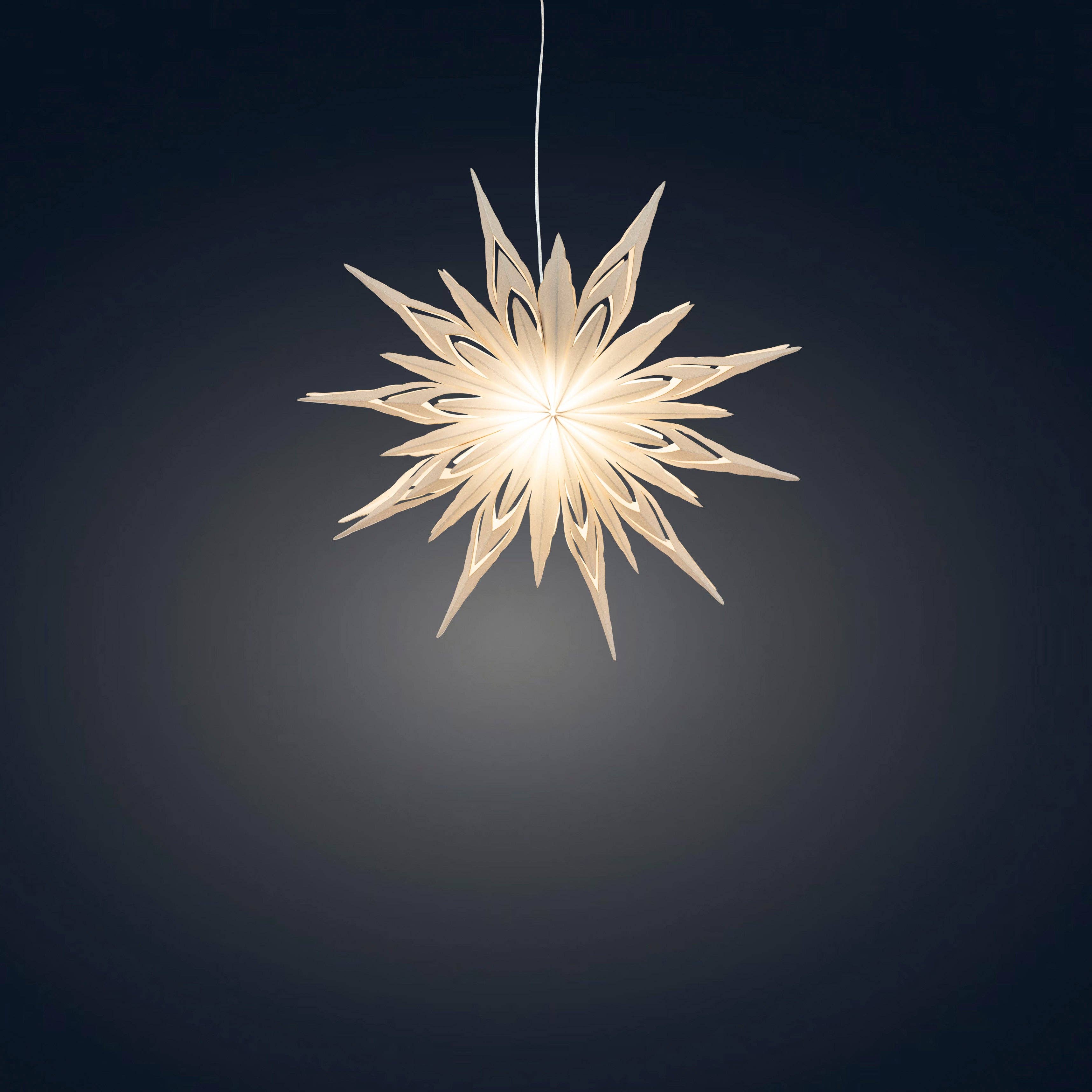 Snowflake Ice Crystal - 8, 12 or 16 inch | Paper Star Lantern Light