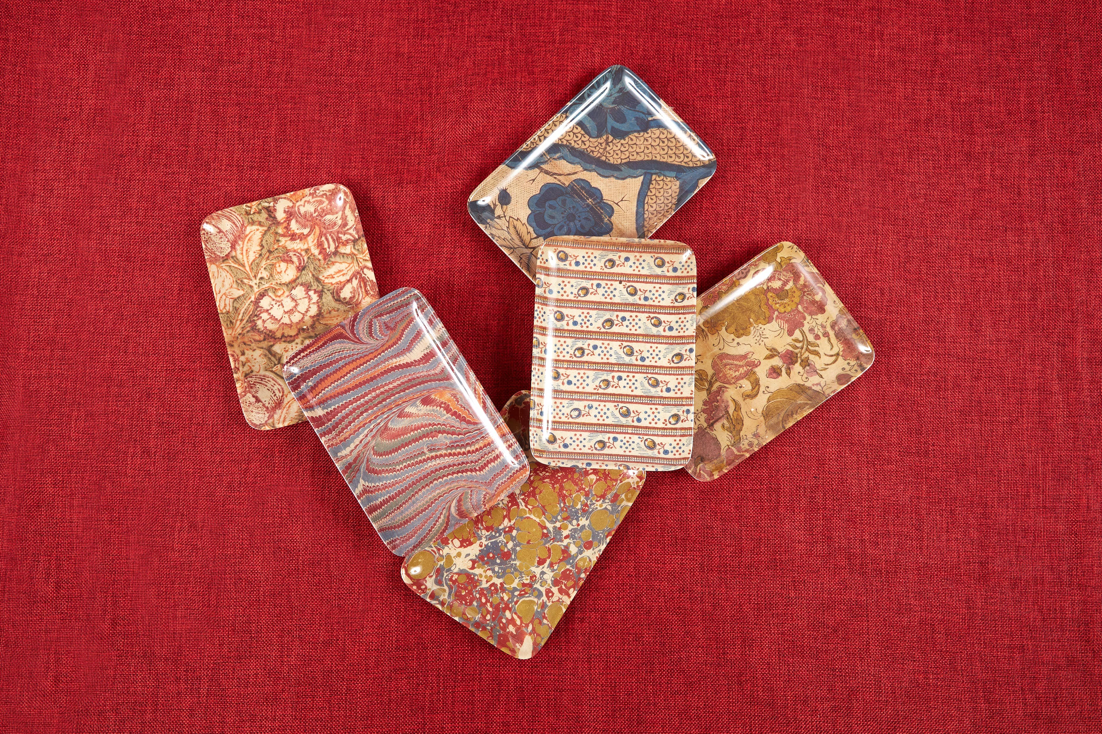 Antique Wallpaper Valet Tray