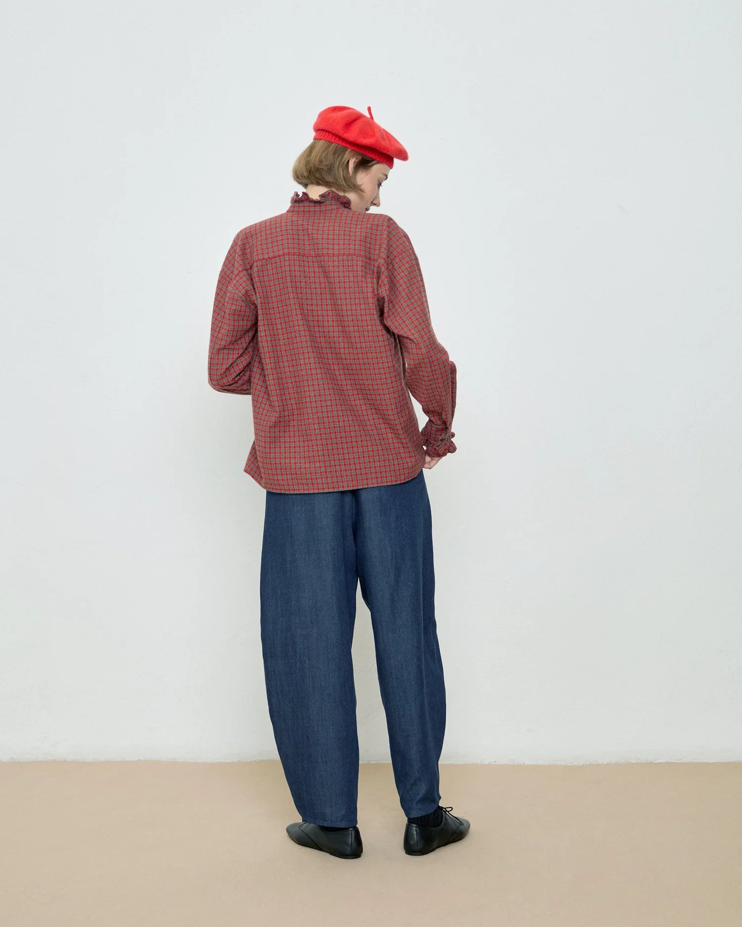 Ella Red Checks Shirt