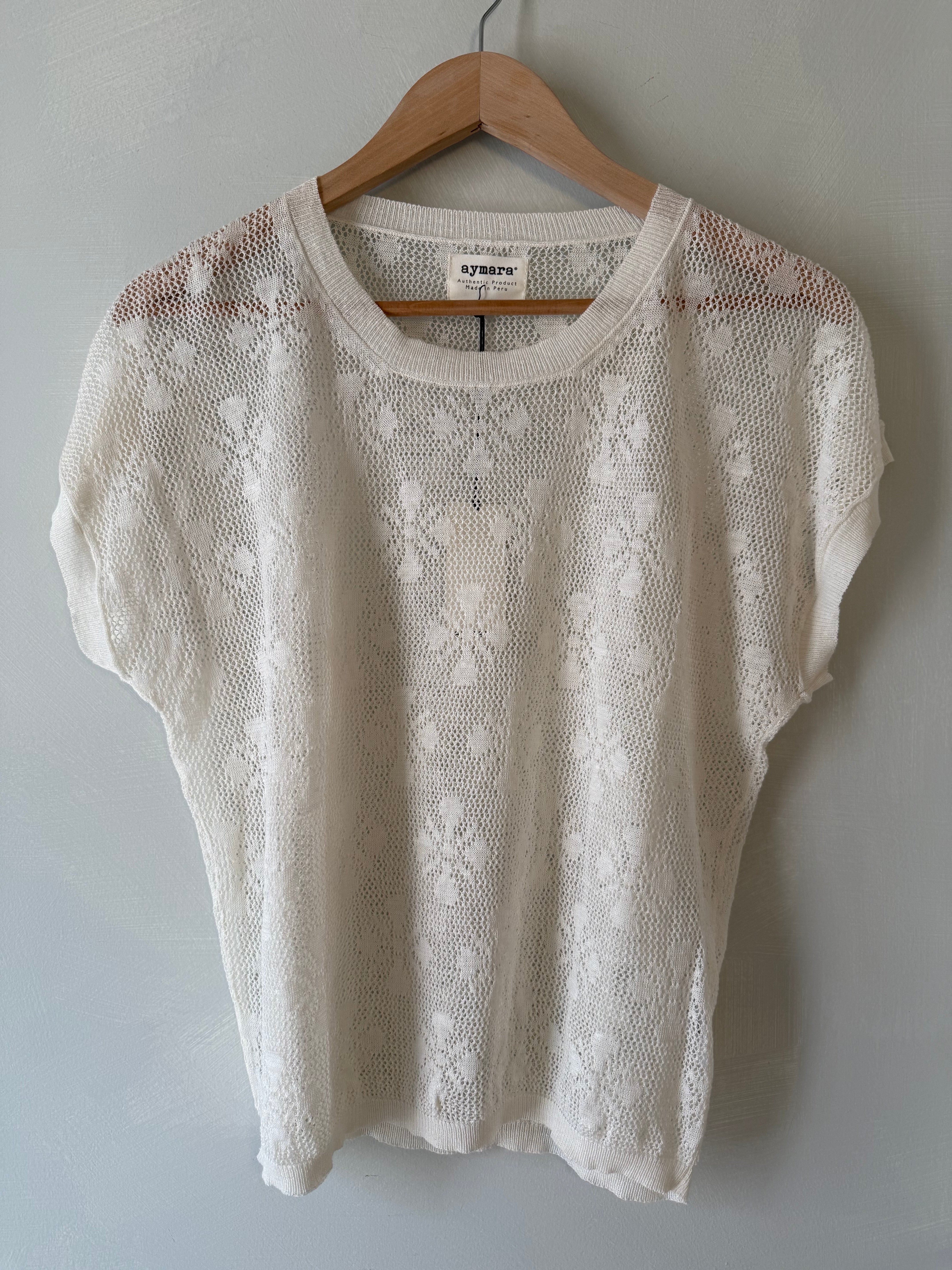 Galicia Floral Sweater, Summer Linen/Cotton