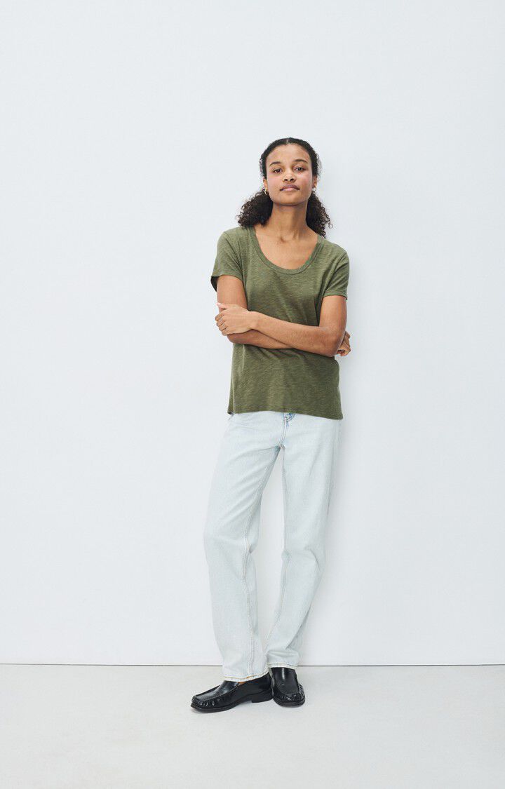 WOMEN'S T-SHIRT JACKSONVILLE, KHAKI GREEN