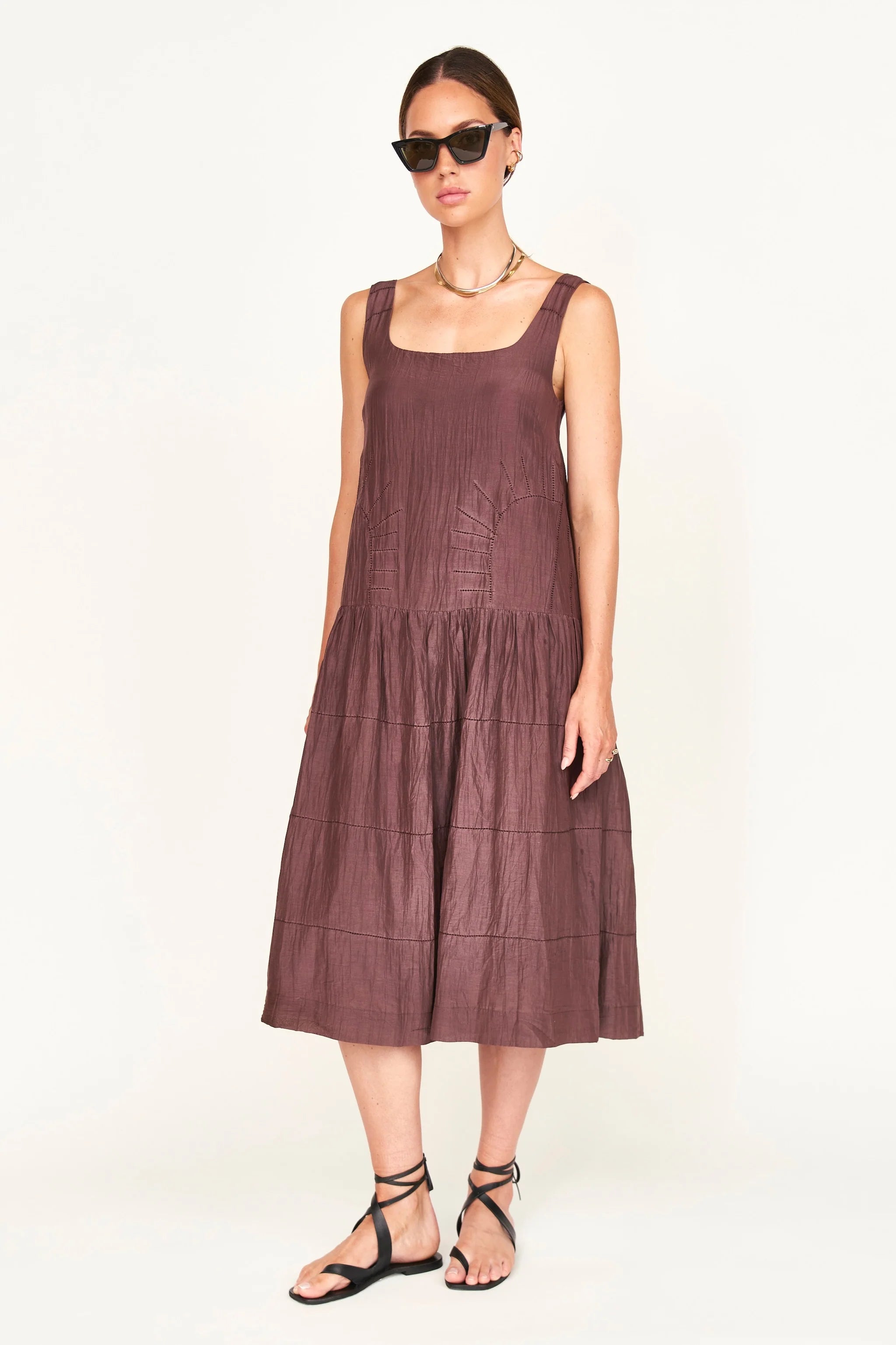 SHERIDAN SUNRISE DRESS IN GRAPPA