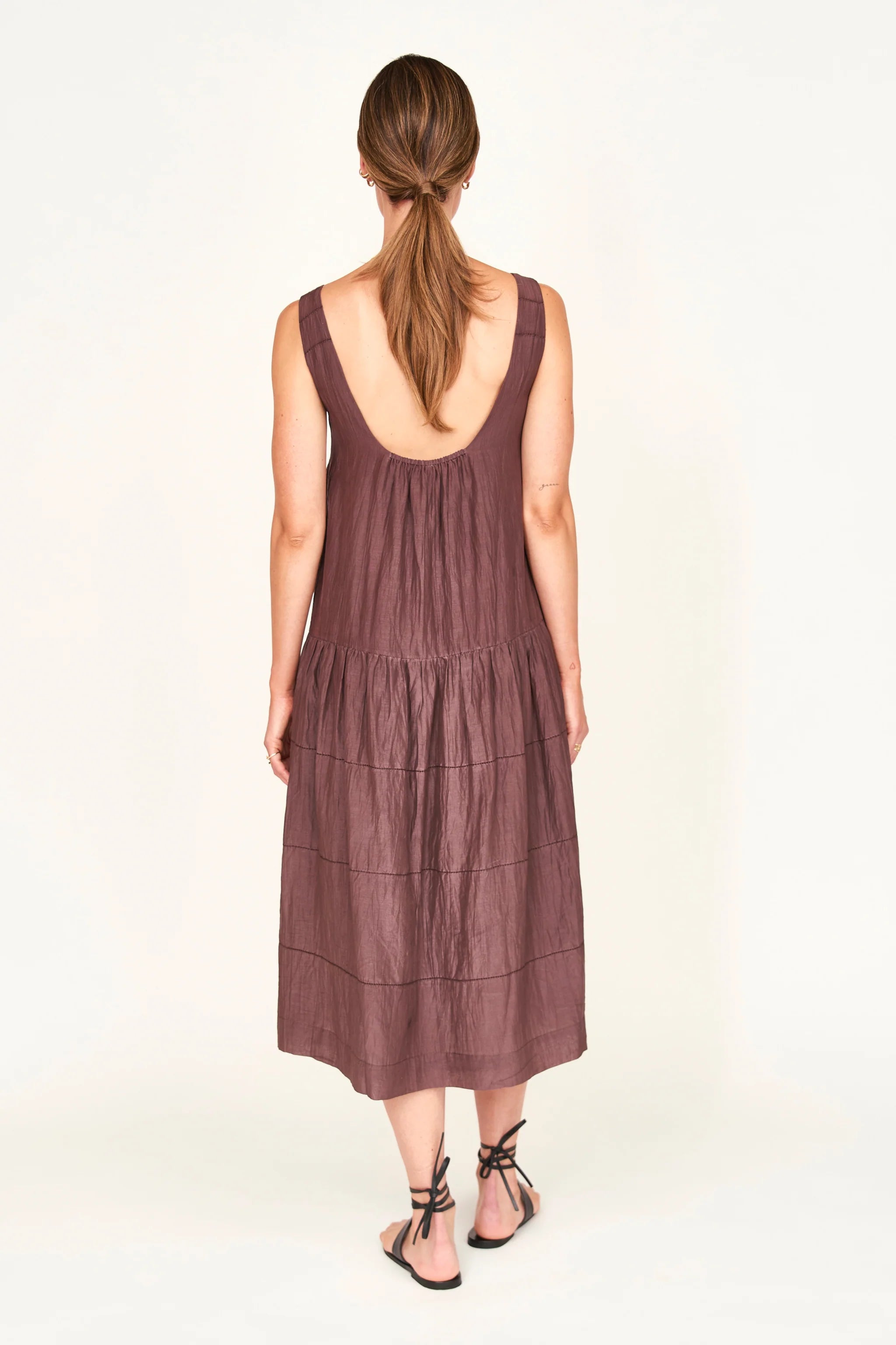 SHERIDAN SUNRISE DRESS IN GRAPPA