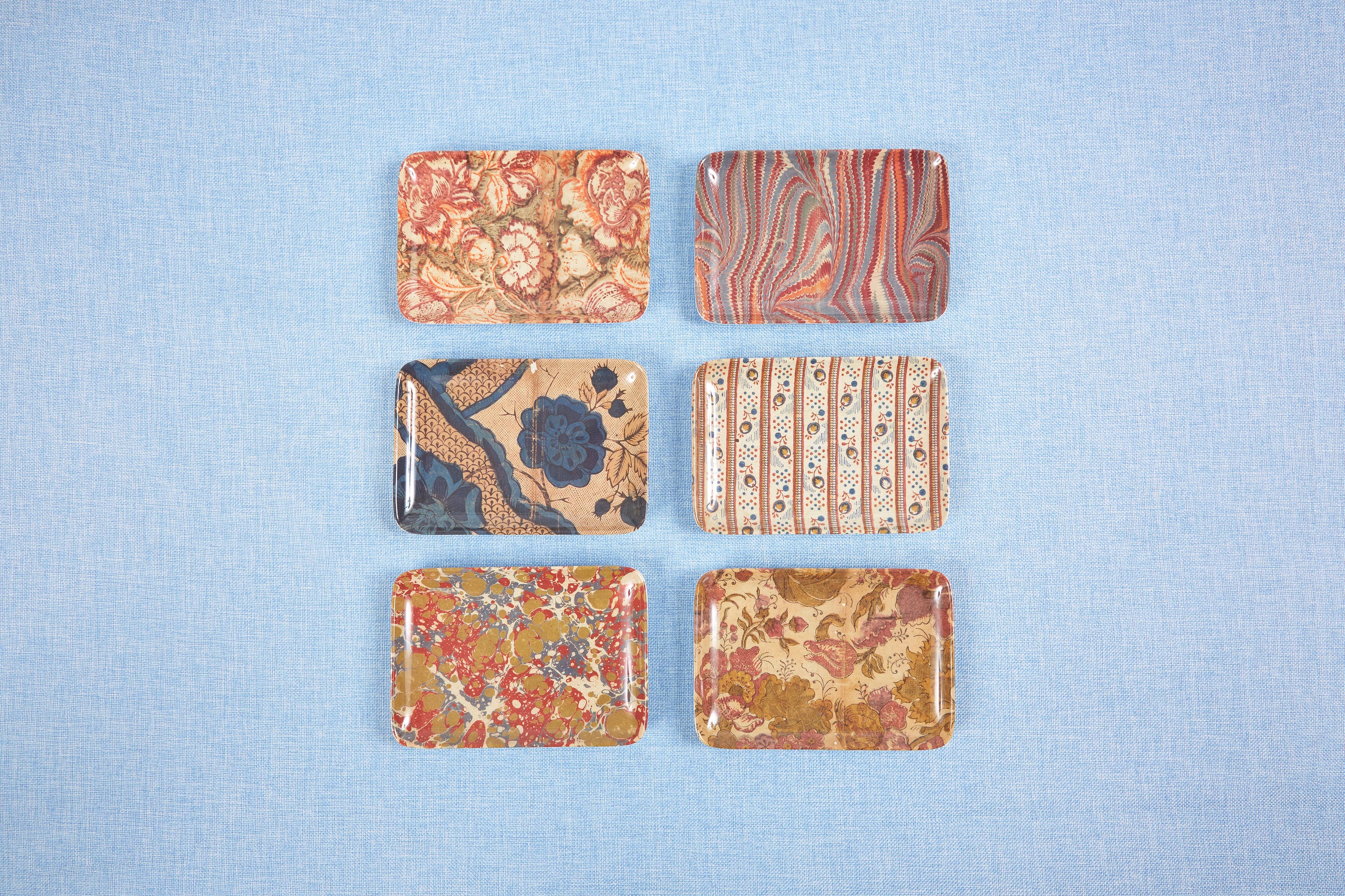 Antique Wallpaper Valet Tray