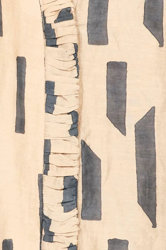 SOMERSET DRESS IN PARCHMENT RAINFALL