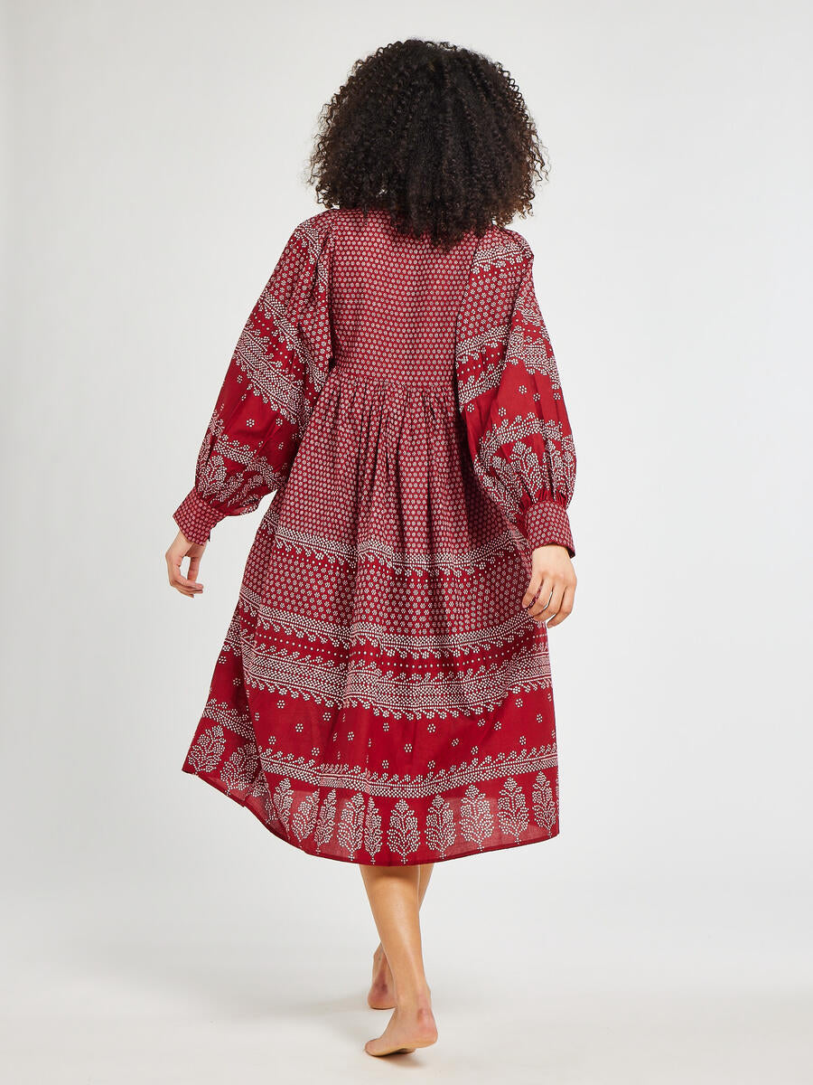 Michelle Dress, Raspberry Mosaic