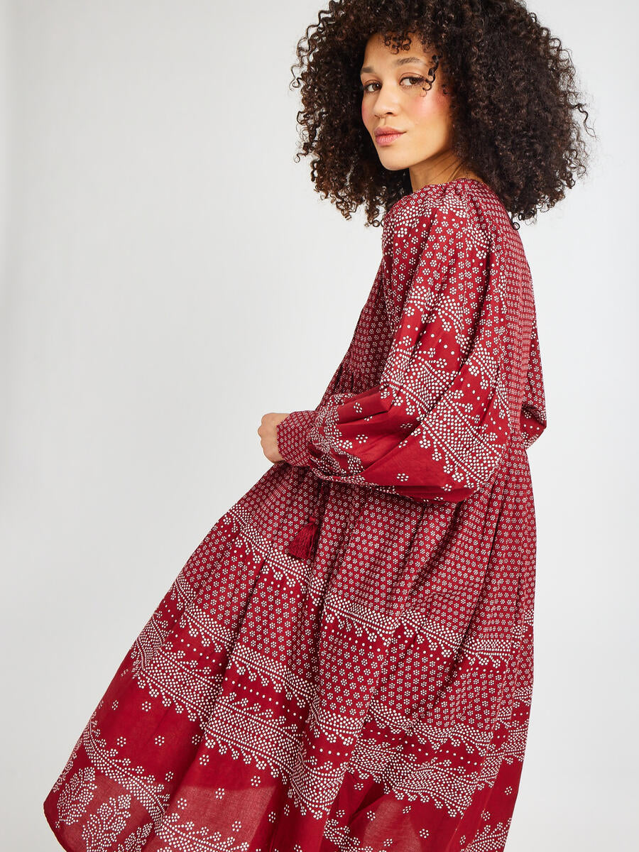 Michelle Dress, Raspberry Mosaic