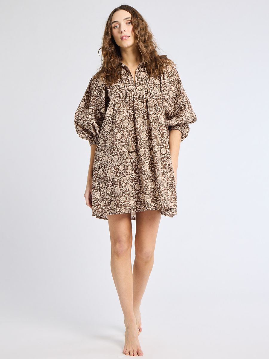Daisy Dress Cocoa Floral