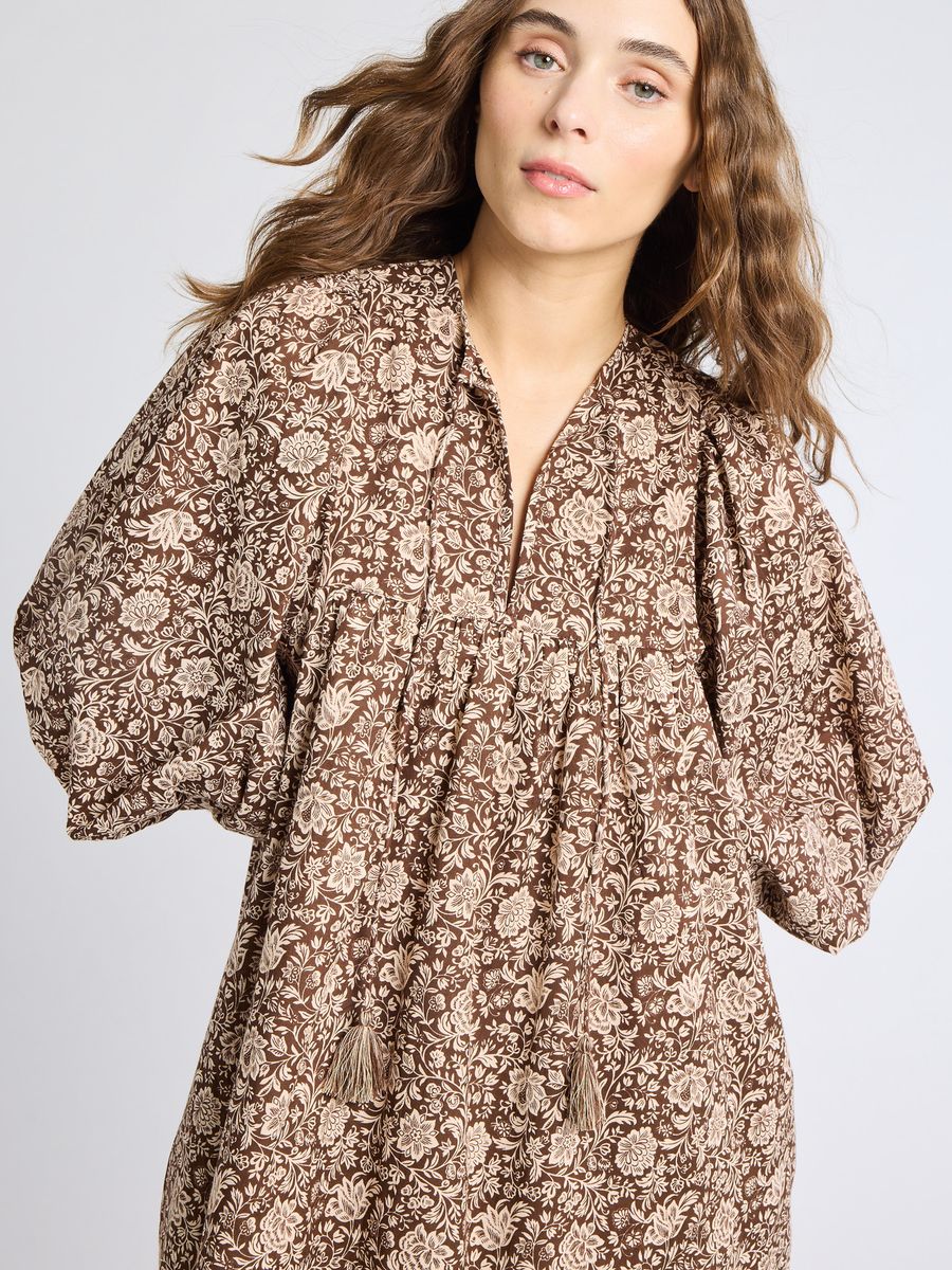 Daisy Dress Cocoa Floral