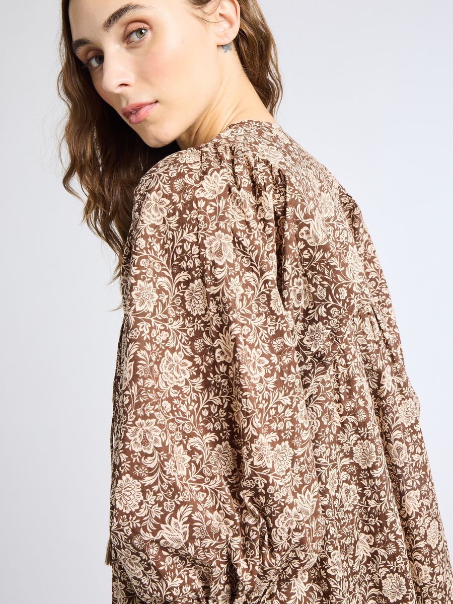 Daisy Dress Cocoa Floral
