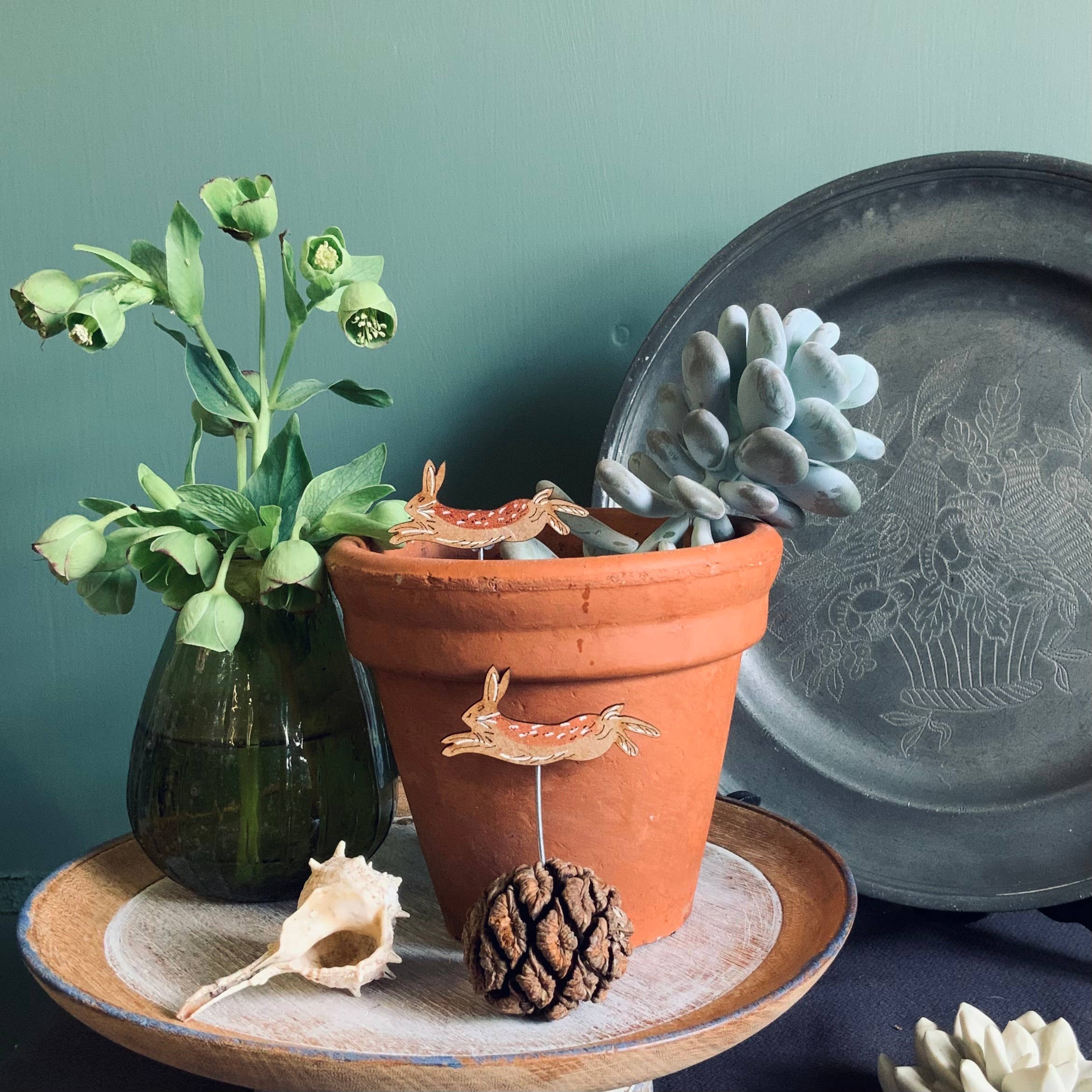 Hare Plant Pot Companions