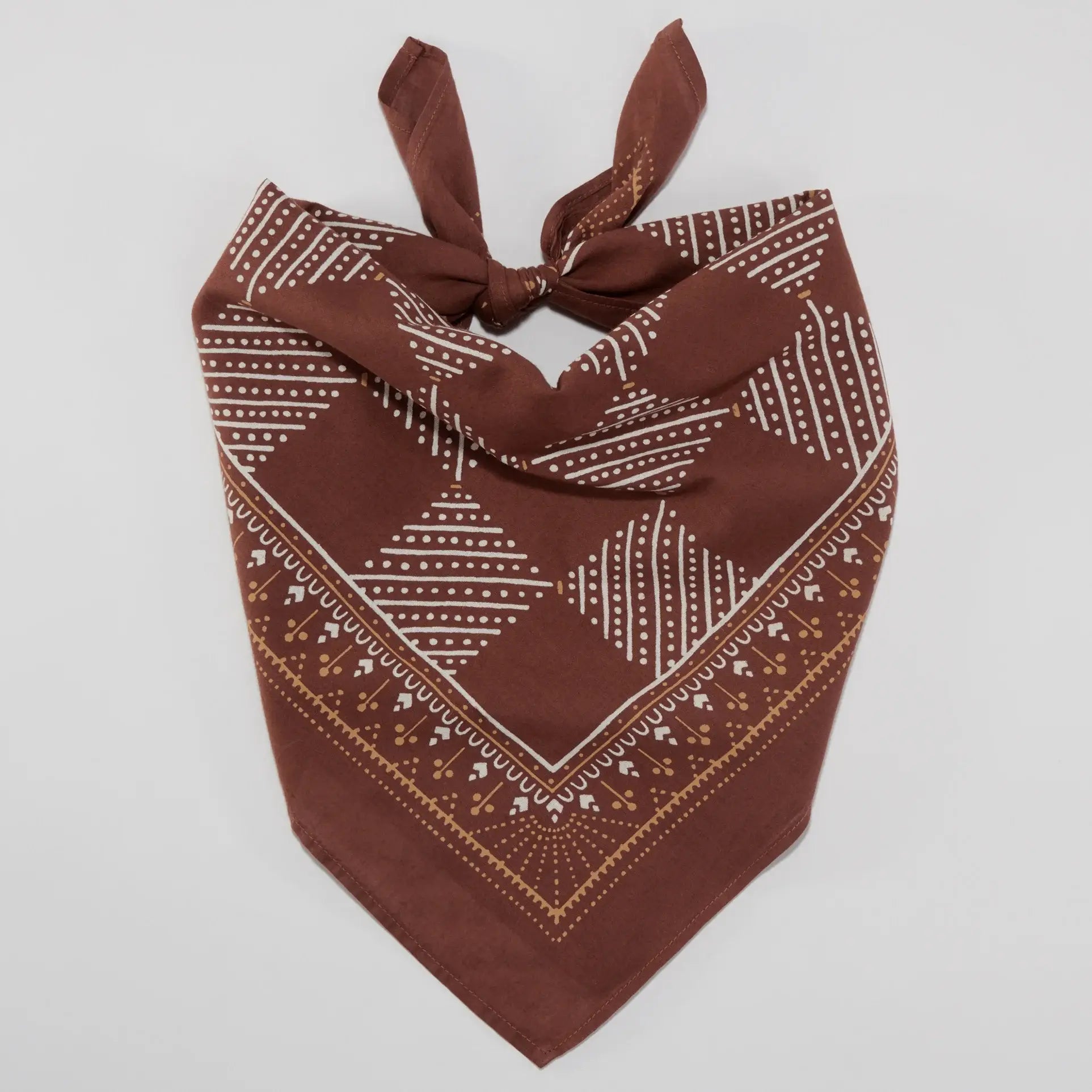 Cotton Checker Bandana | Cocoa