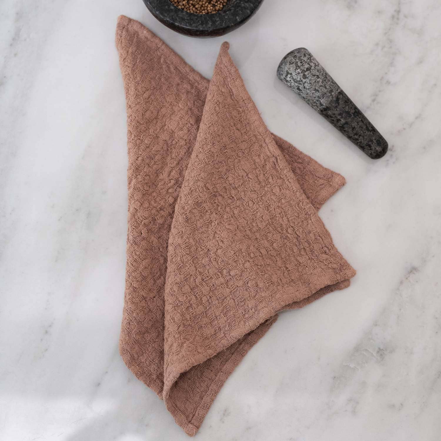 Cafe Creme Linen Dishcloth Set of 2