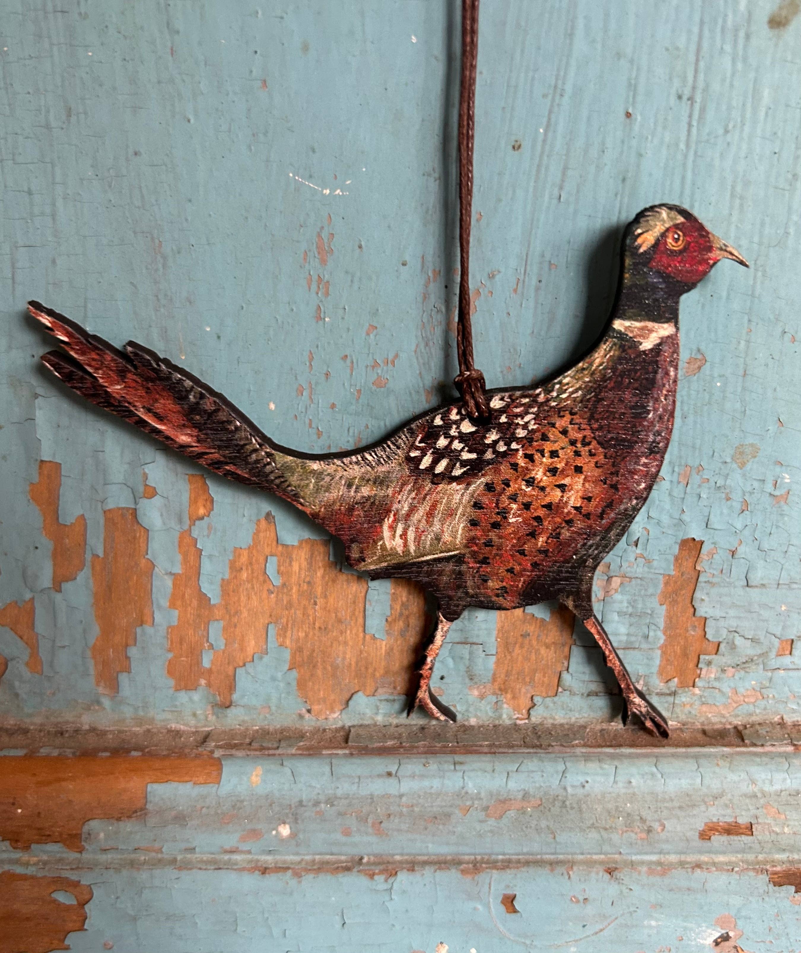 FSC approved birch plywood Pheasant decoration