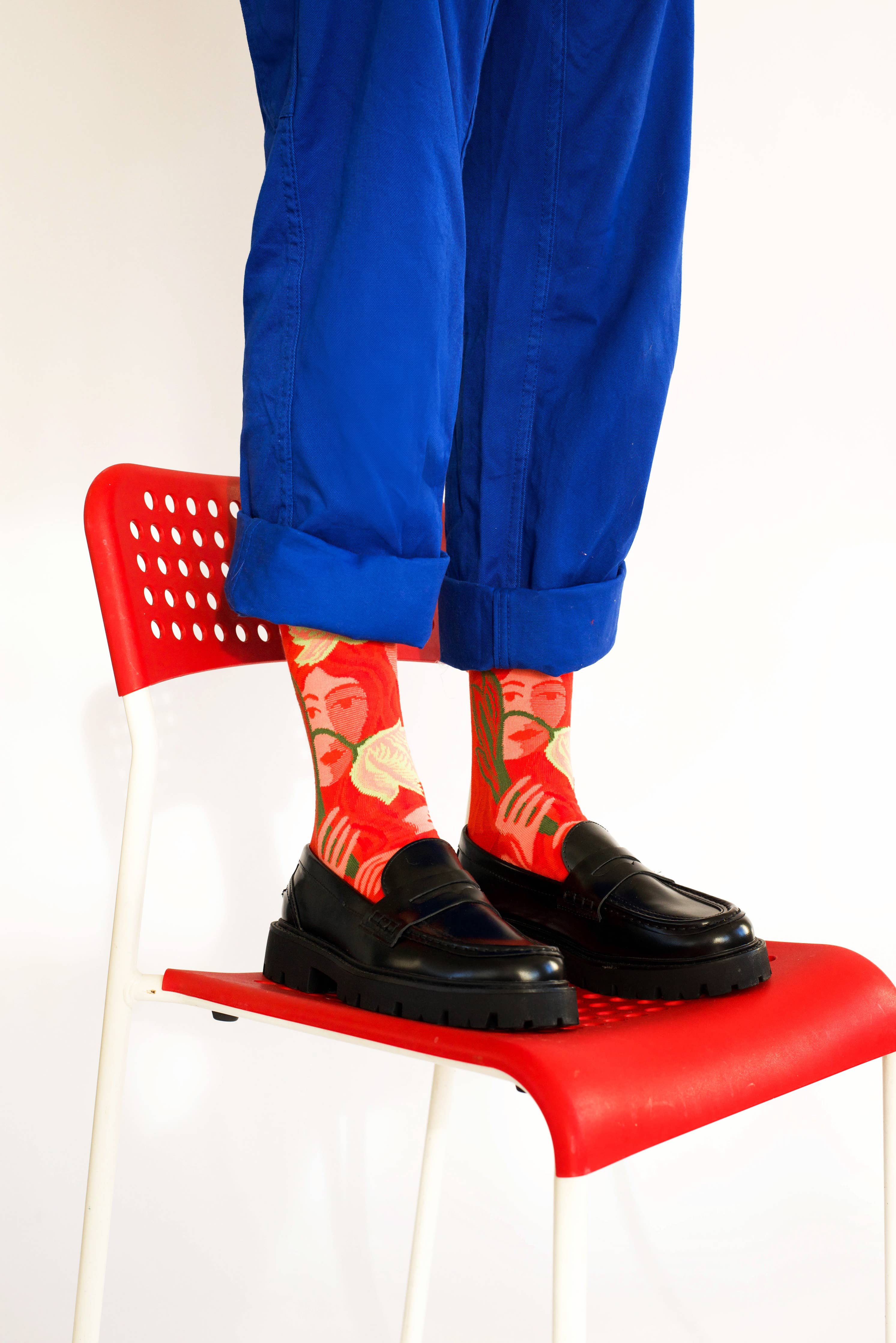 Red Faces Sock