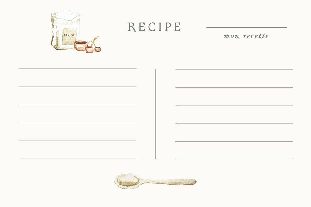 Hand Illustrated Recipe Card Box Set 24