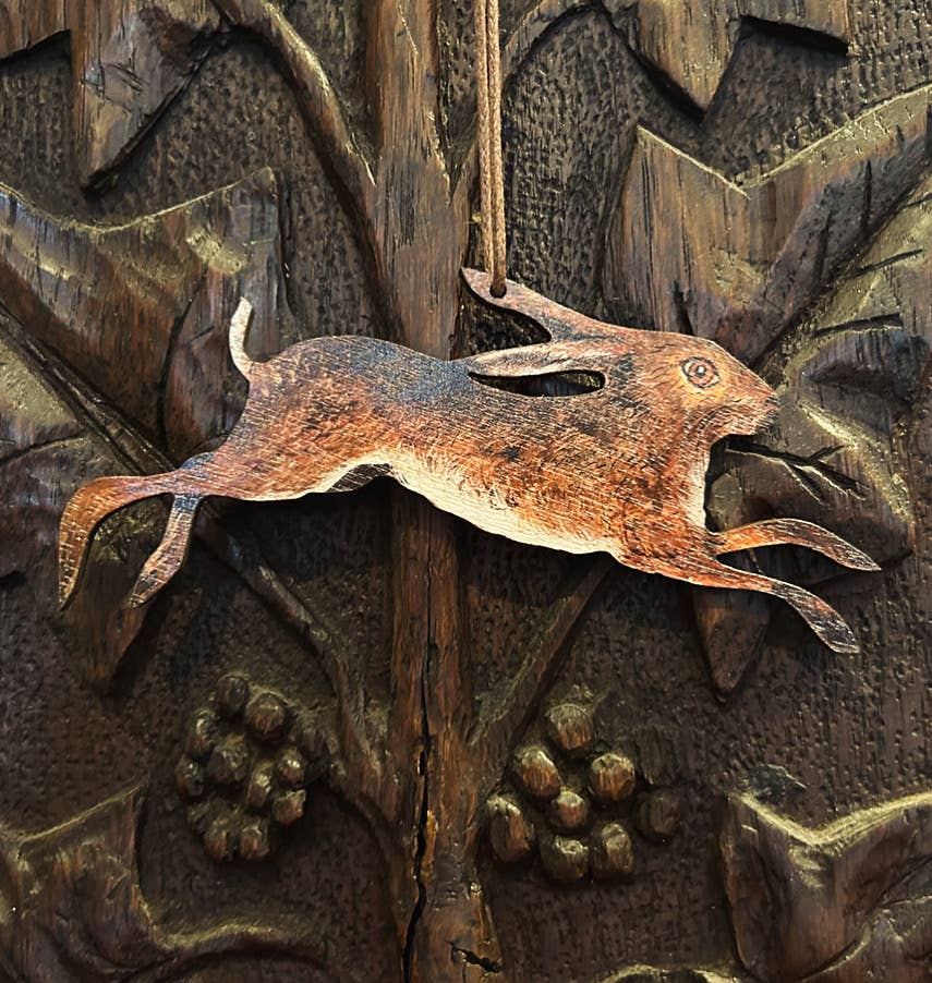 FSC approved birch plywood Spring Hare decoration