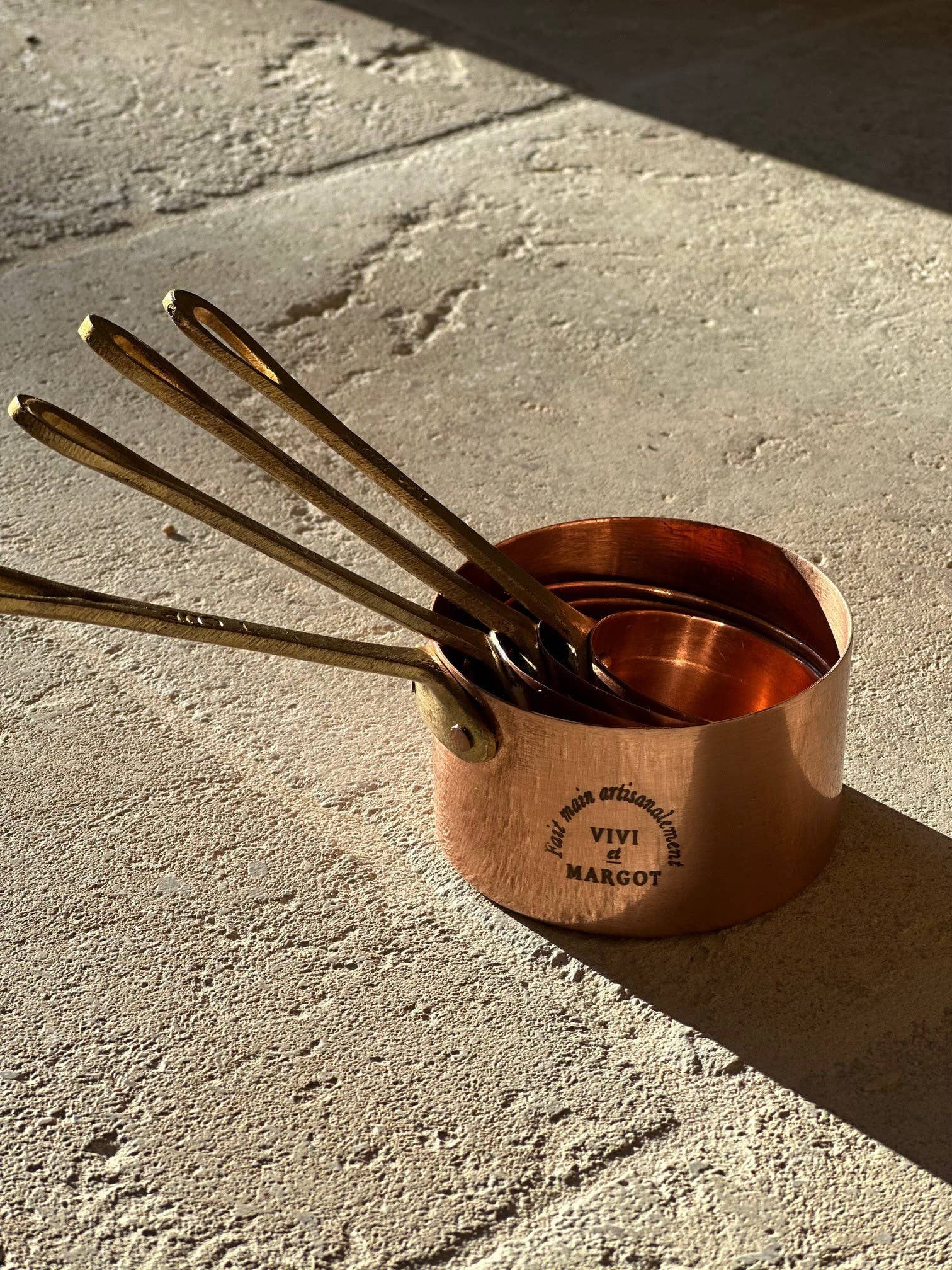 Artisan Copper Measuring Cups Set (of 4)