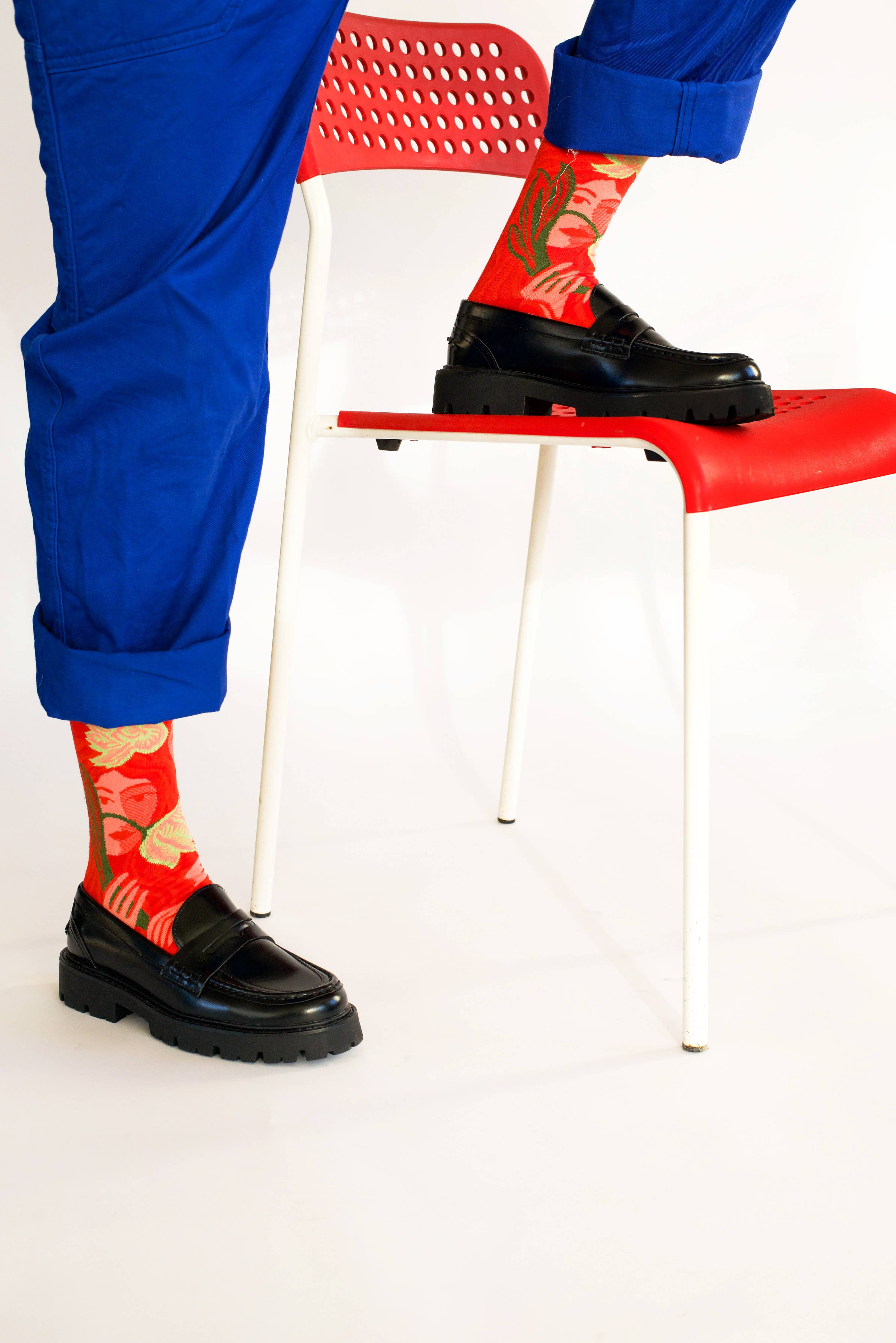 Red Faces Sock