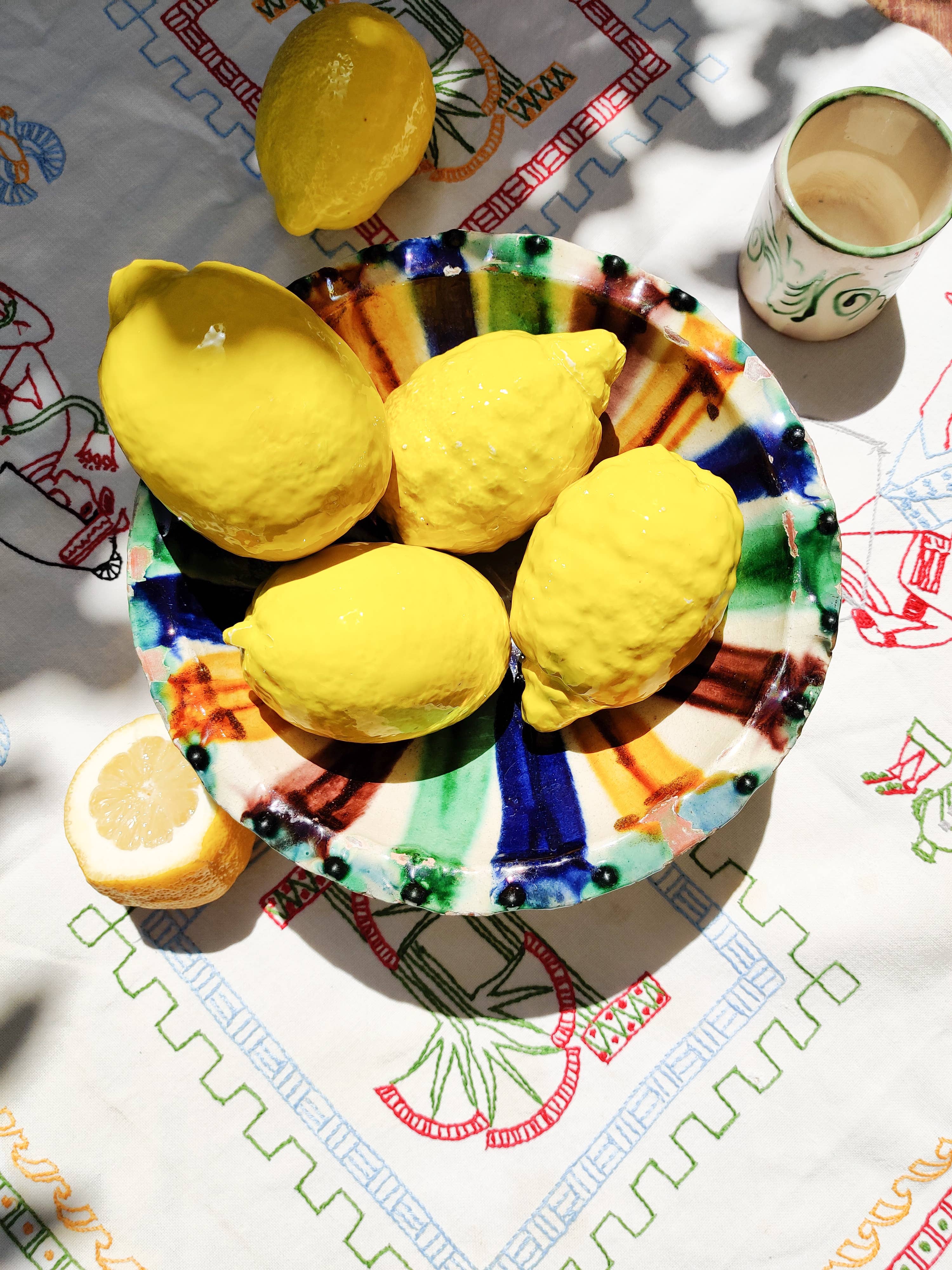 Ceramic lemon fruit