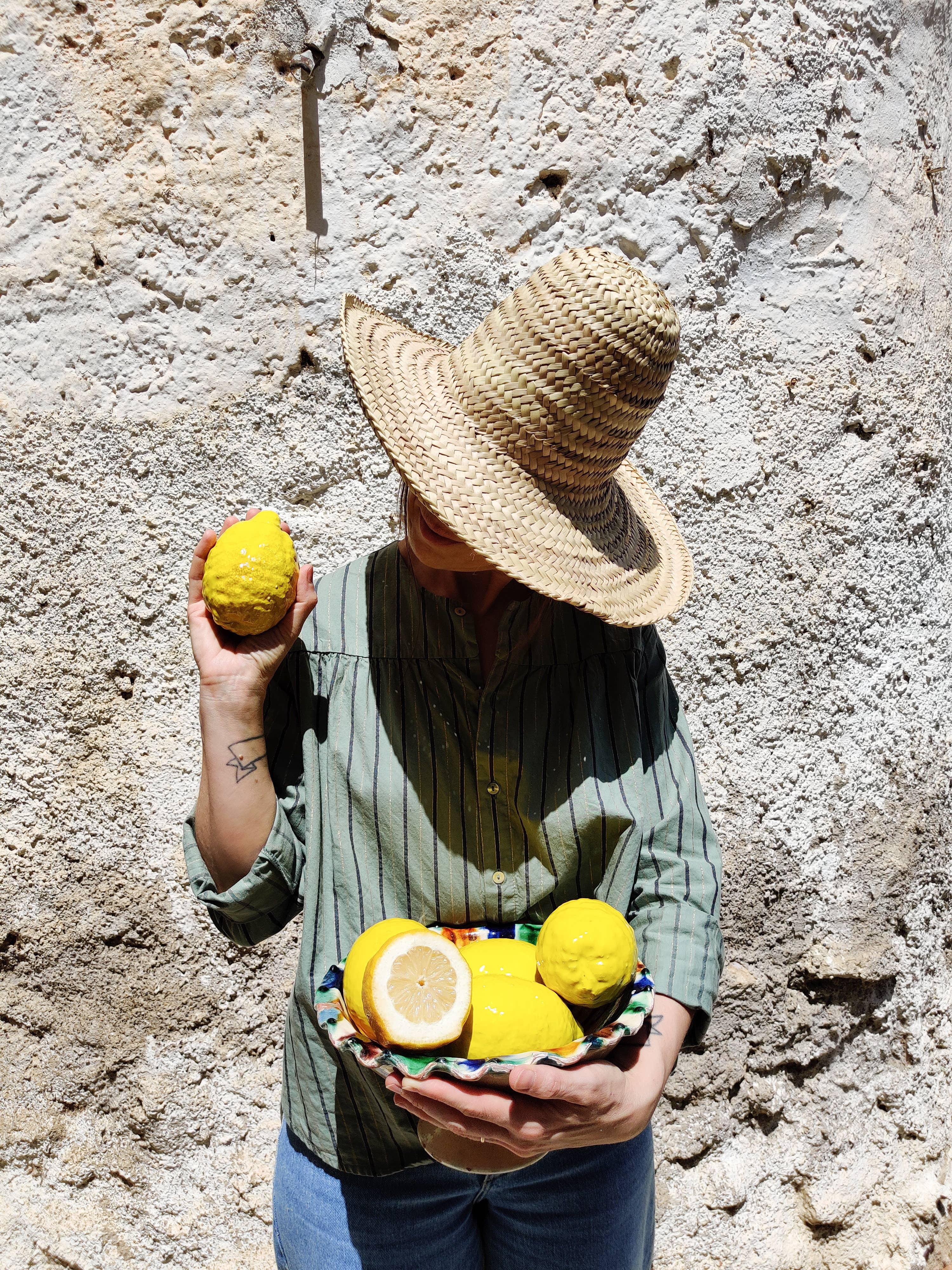 Ceramic lemon fruit