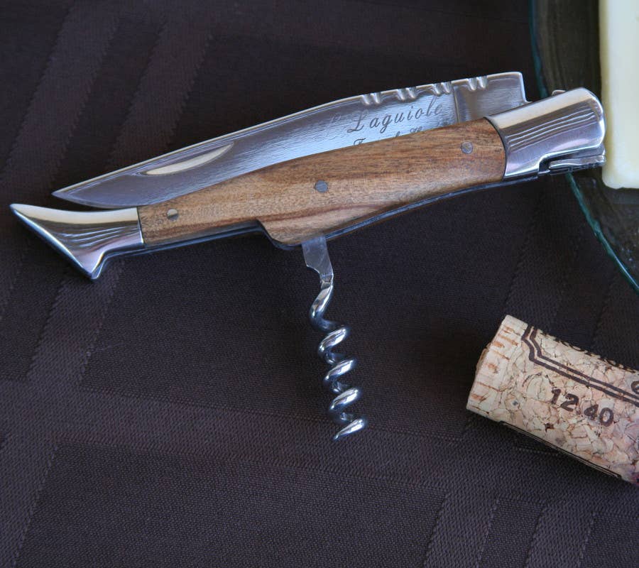 Laguiole Connoisseur Pocket Knife with Cork Screw