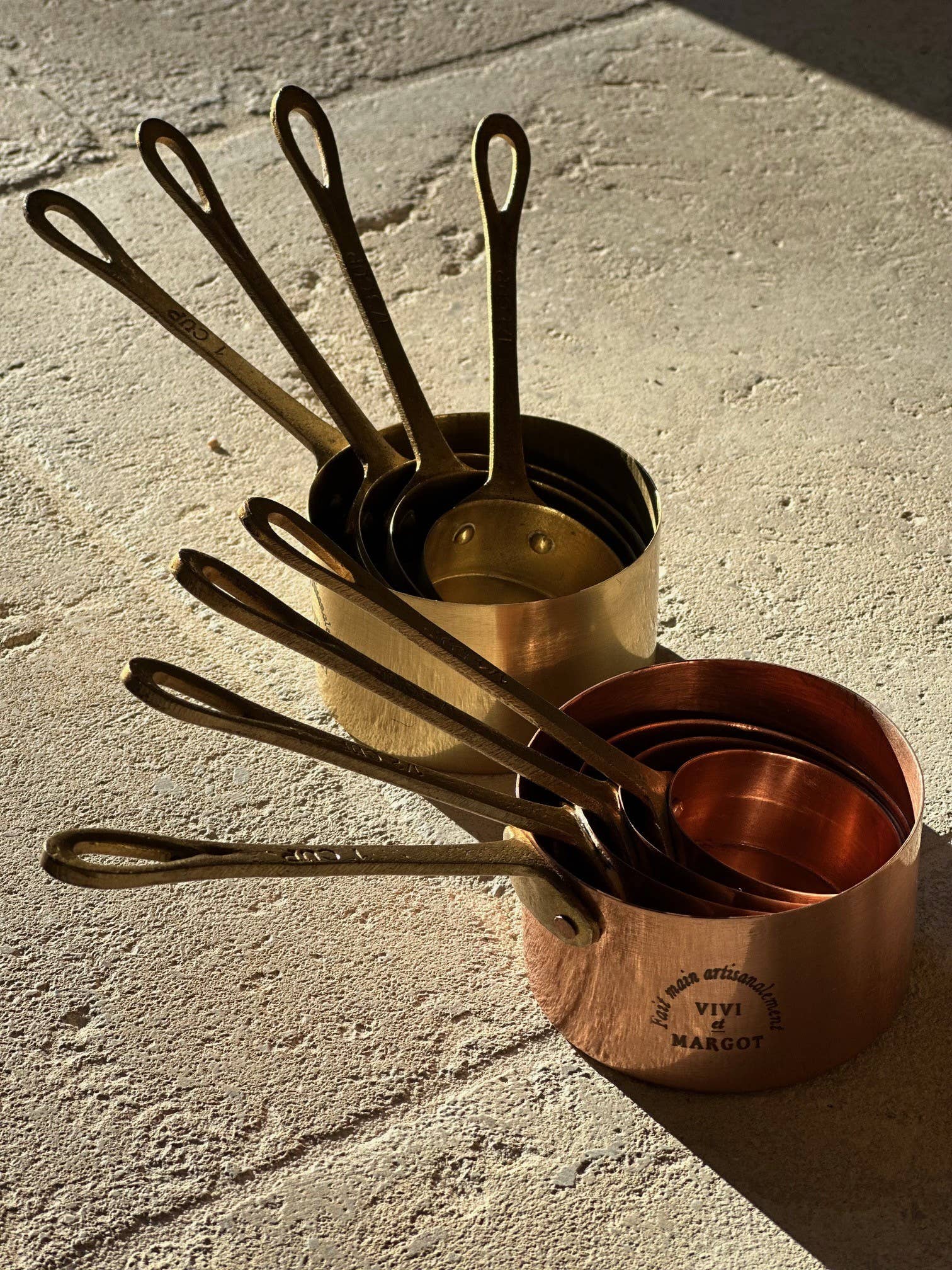 Artisan Copper Measuring Cups Set (of 4)