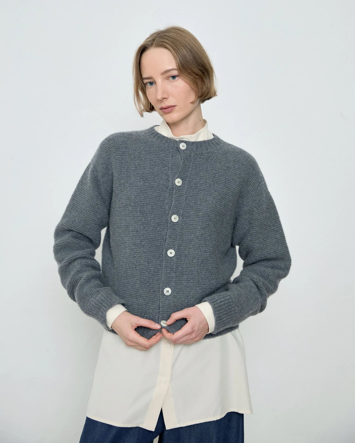 Mila Grey Cardigan