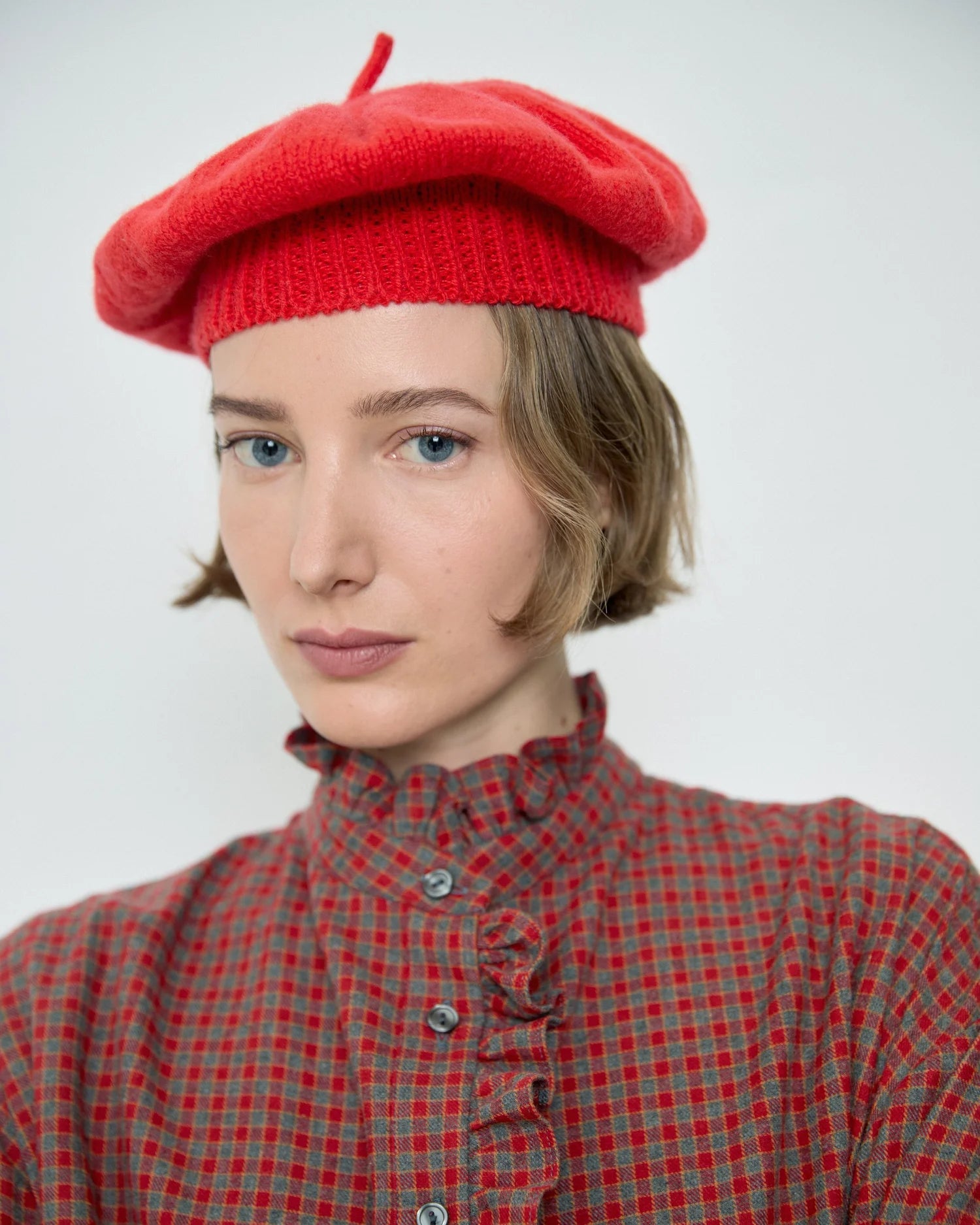 Ella Red Checks Shirt
