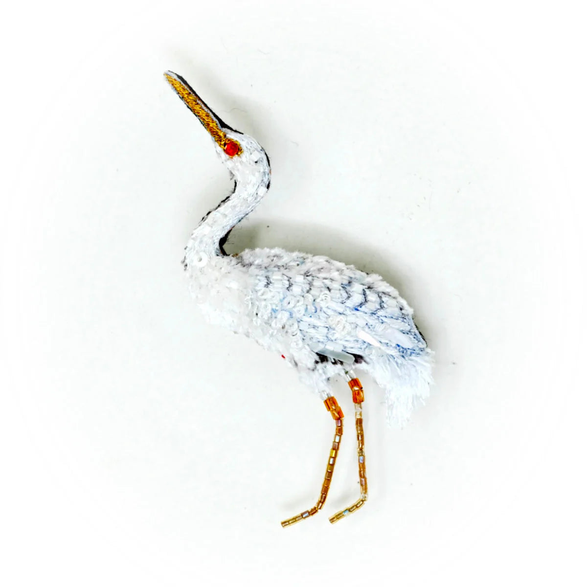 Great Egret Brooch Pin