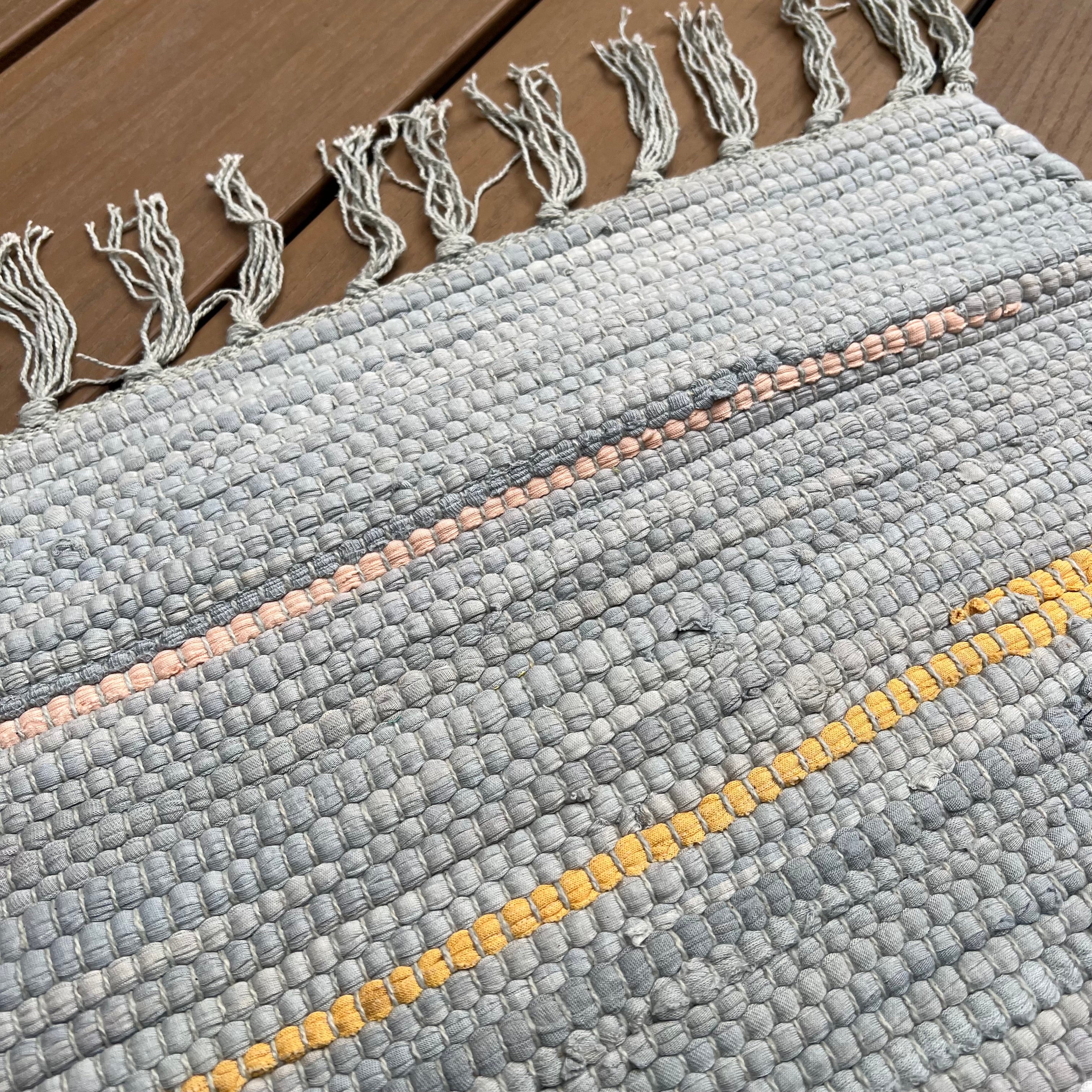 Canyon Stripe Rug, Fog Mist