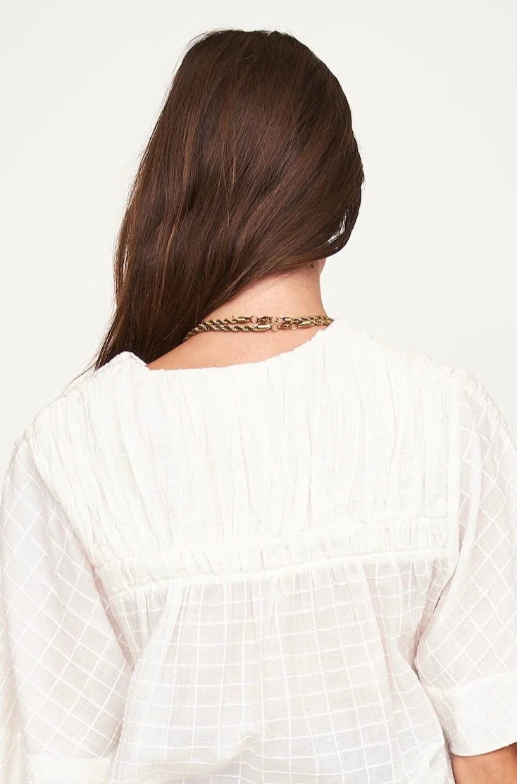 MARRAKESH TOP IN WHITE