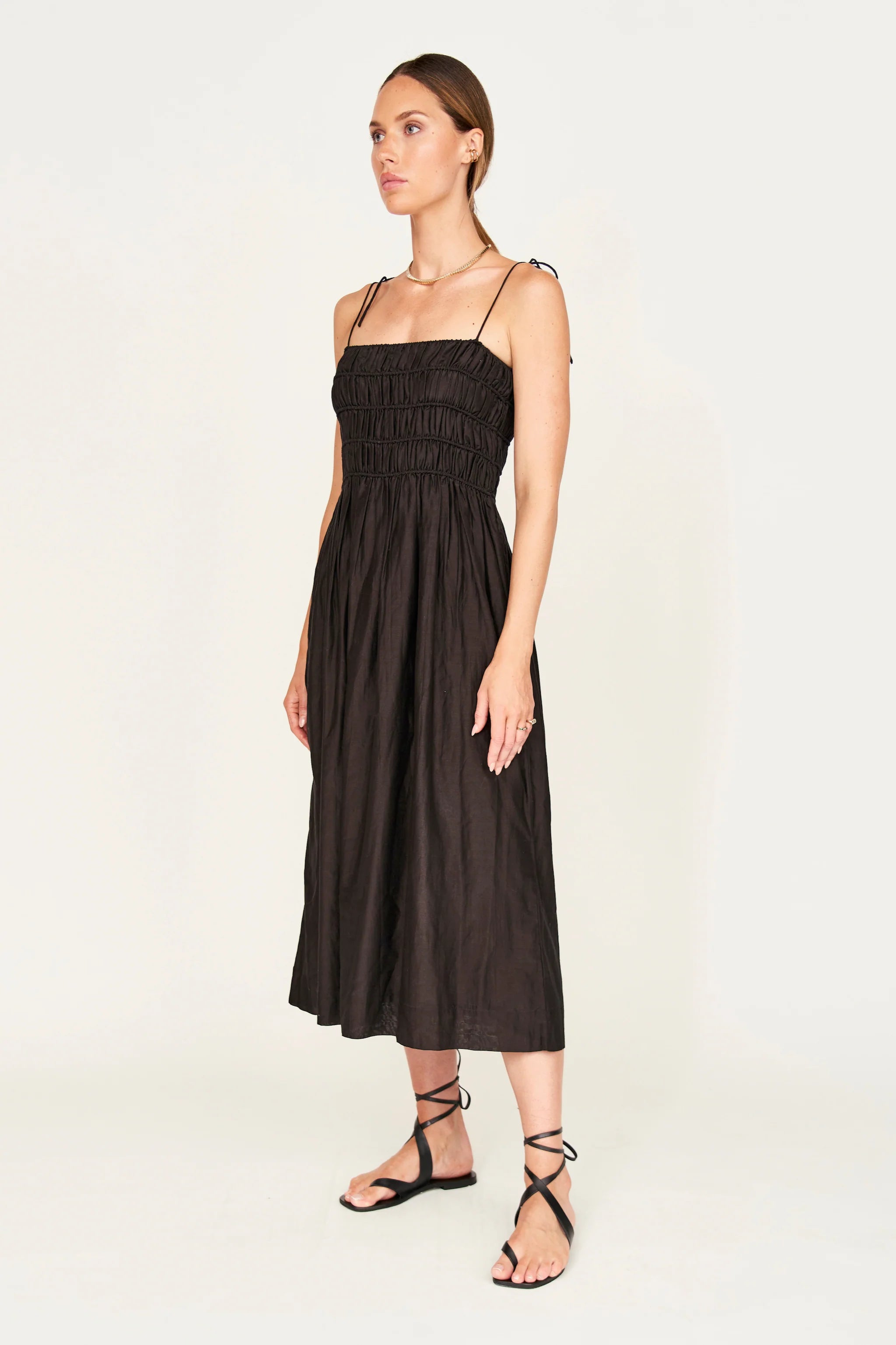 PUGLIA DRESS IN BLACK