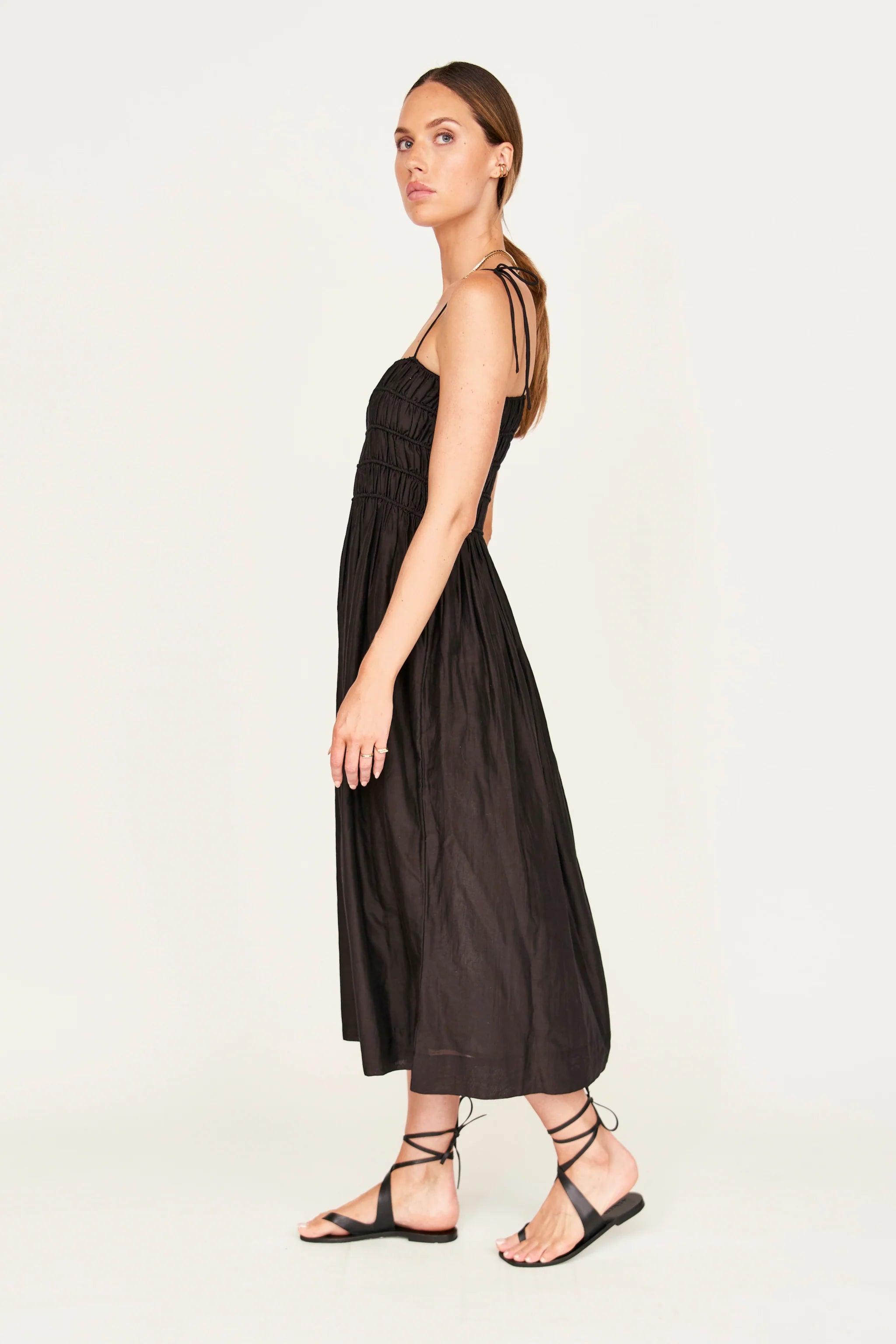 PUGLIA DRESS IN BLACK