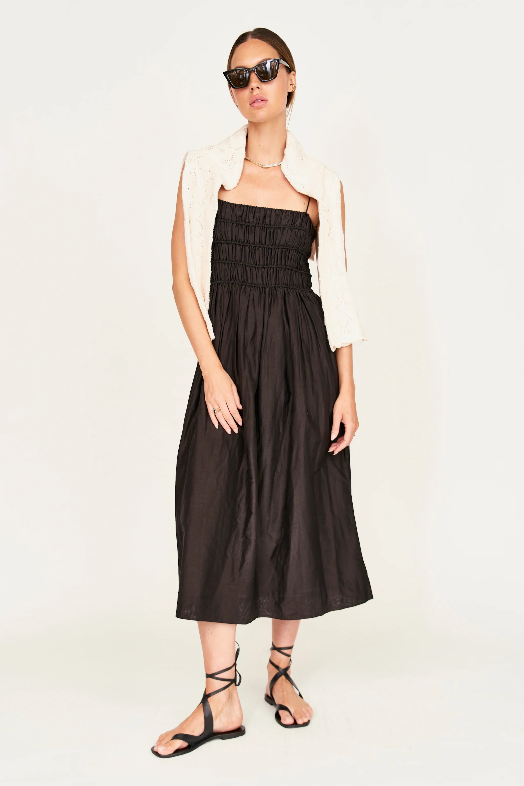 PUGLIA DRESS IN BLACK