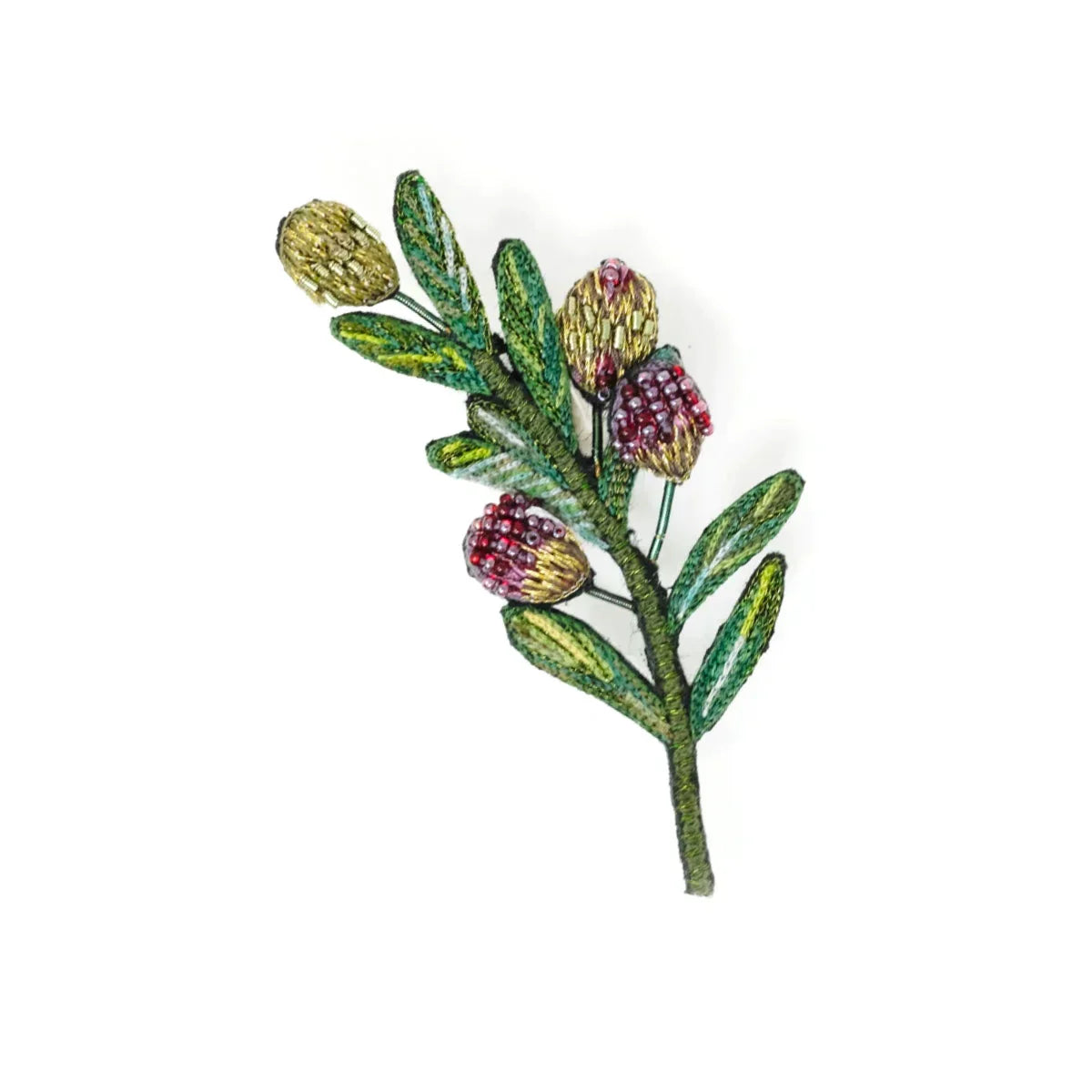 Olive Branch Brooch Pin