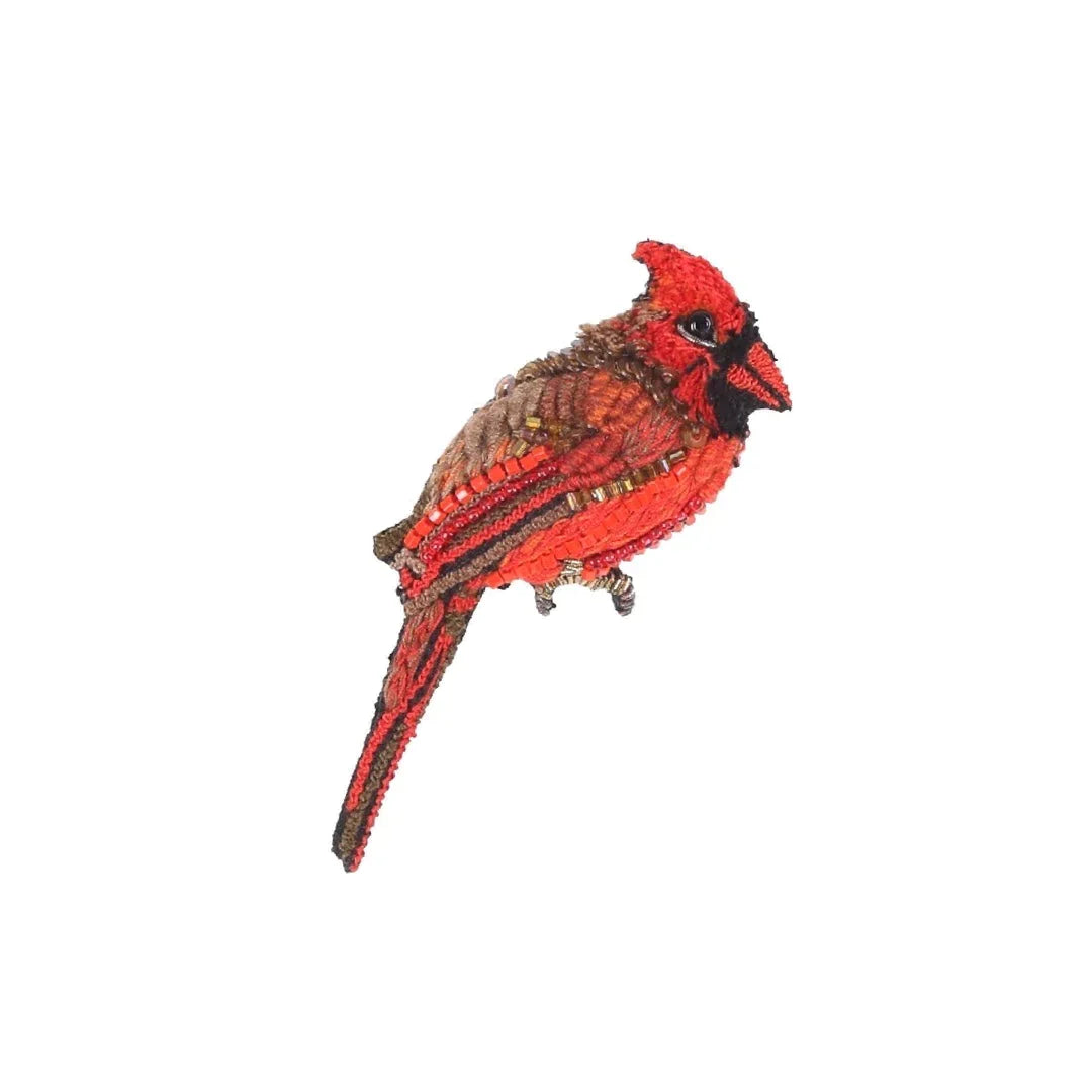 Red Cardinal Brooch Pin