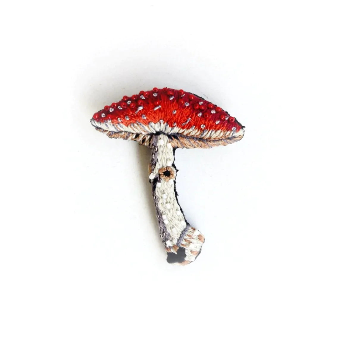 Fly Amanita Mushroom Brooch Pin