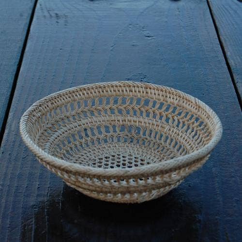 Petite Round Rattan Bowl