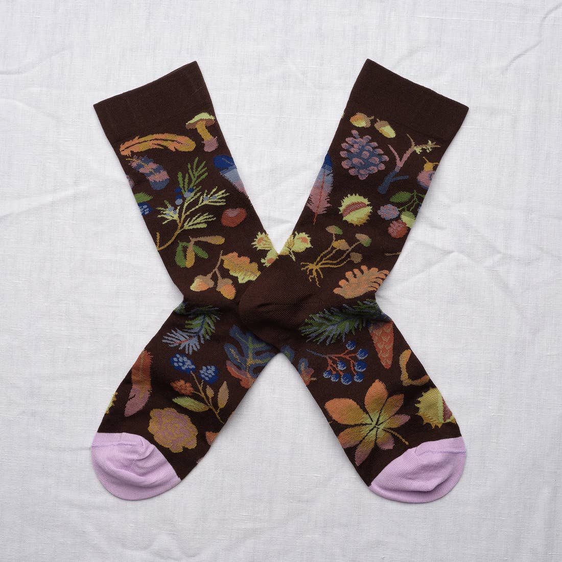 Dark Brown Mid-Calf Sock
