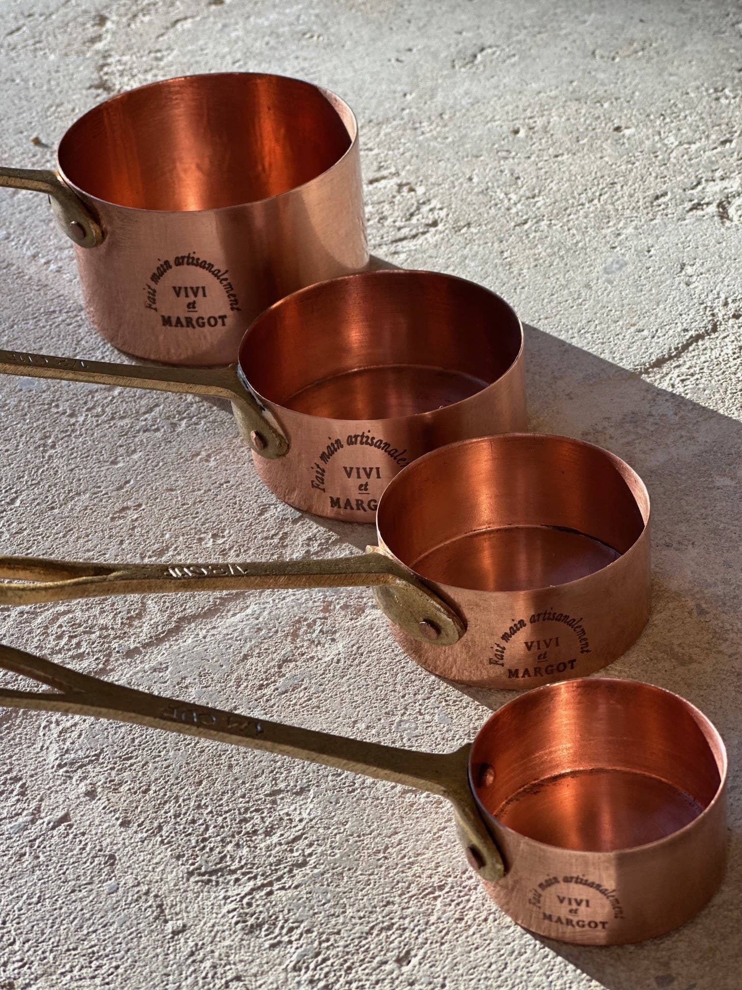 Artisan Copper Measuring Cups Set (of 4)