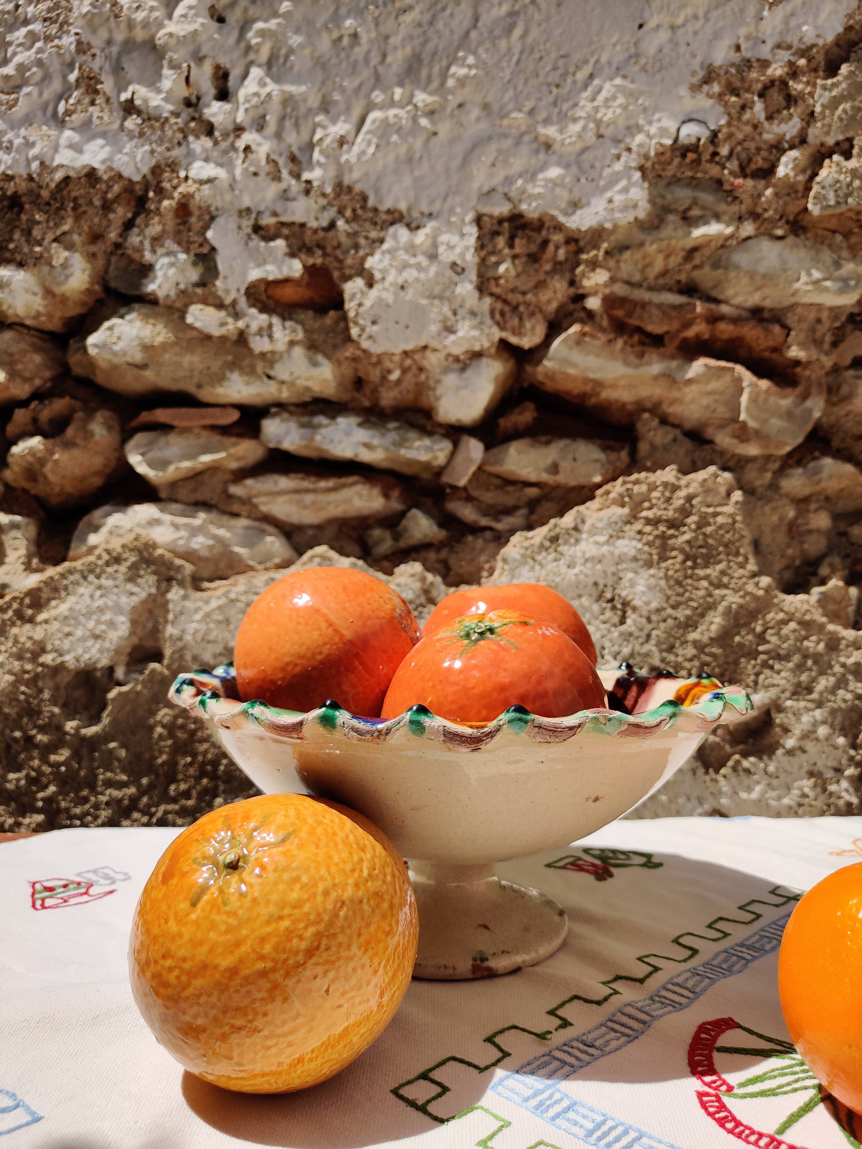 Ceramic orange fruit