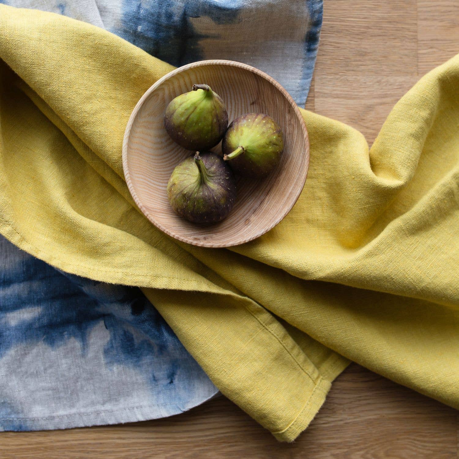 Lemon Curry Linen Kitchen Towel