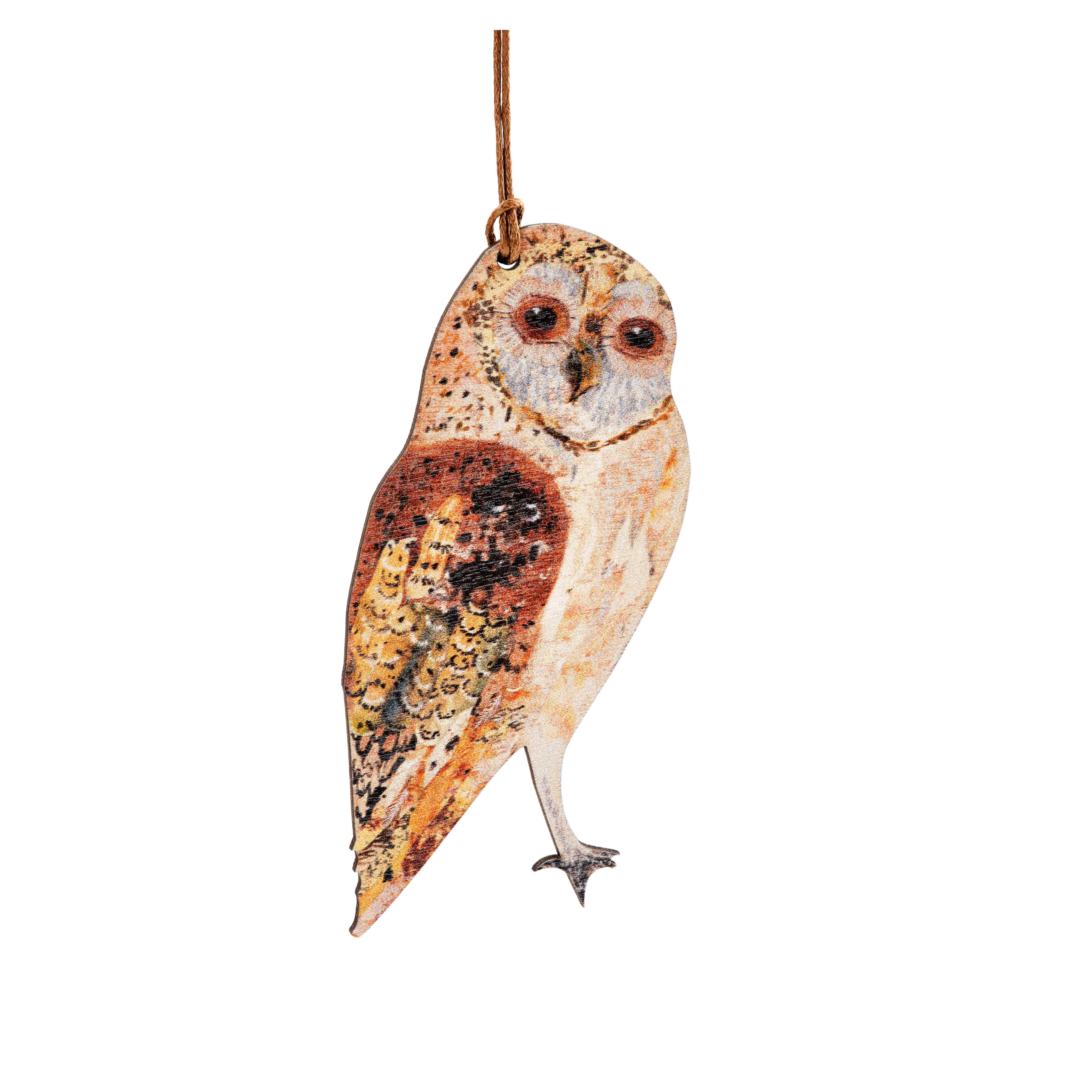 FSC approved birch plywood Barn Owl decoration