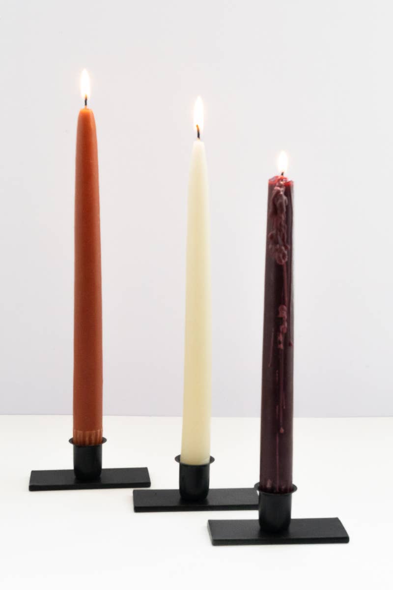 The Metal Taper Candle Holders - Set of 3